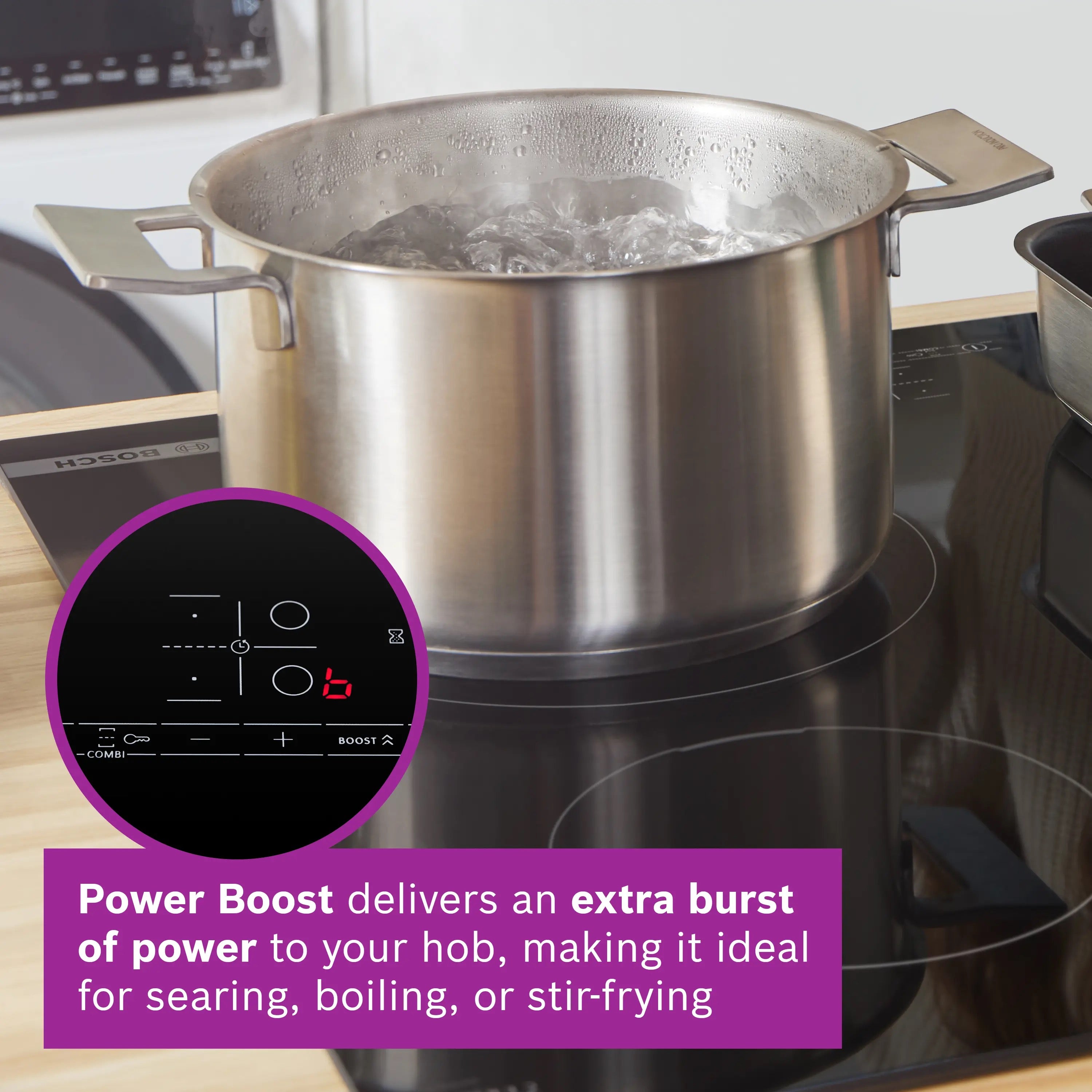 Bosch Series 4 Induction hob 60 cm surface mount without frame