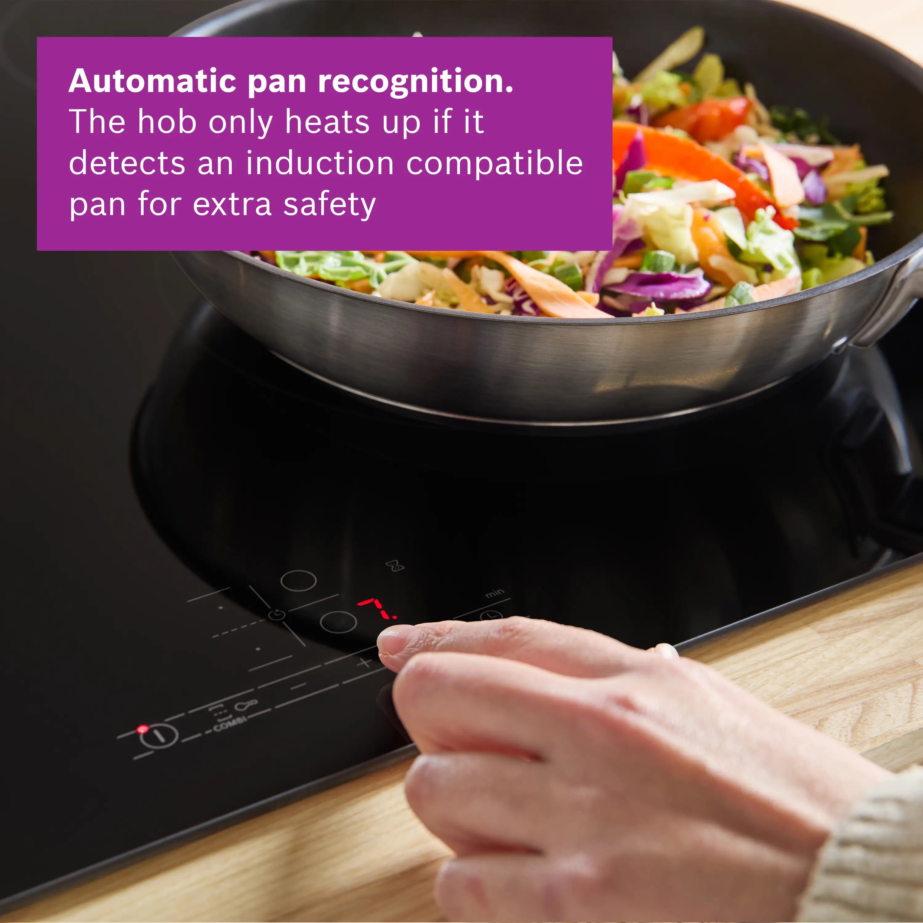 Bosch Series 4 Induction hob 60 cm surface mount without frame - PUE611BB5E