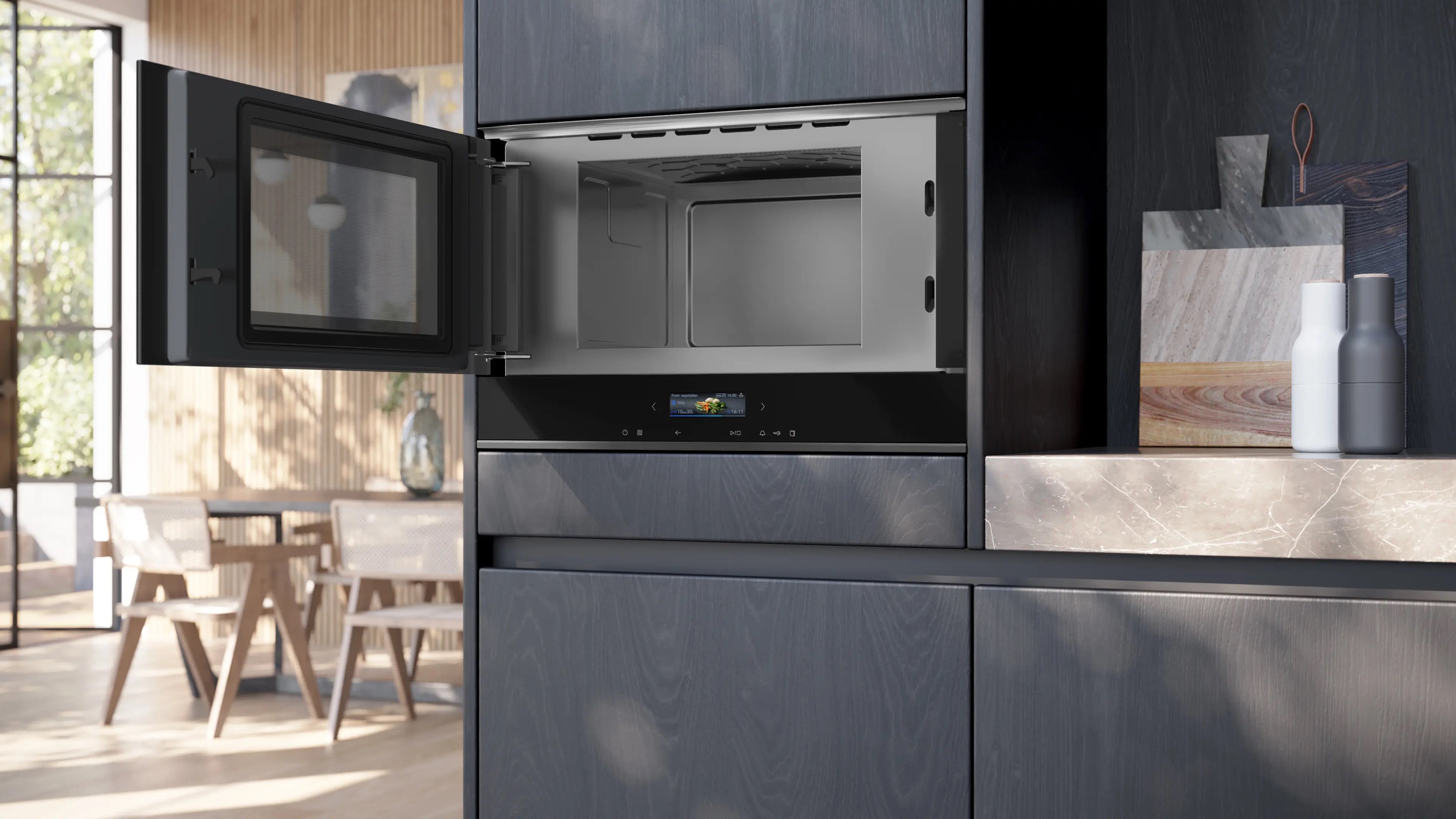 Siemens iQ700 Built-in microwave oven Black - BF922L1B1B