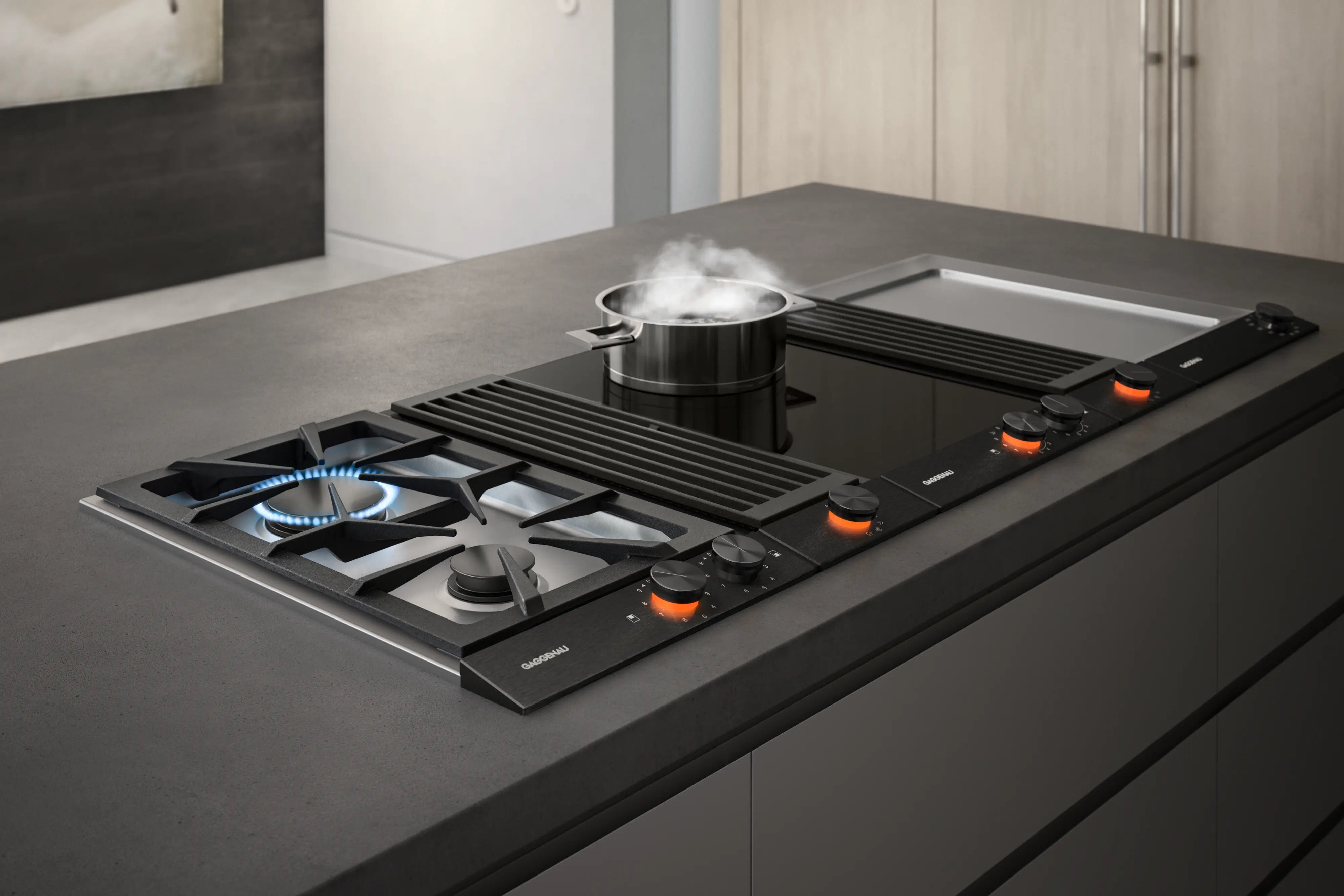 Gaggenau 200 series Vario downdraft ventilation 15cm Black