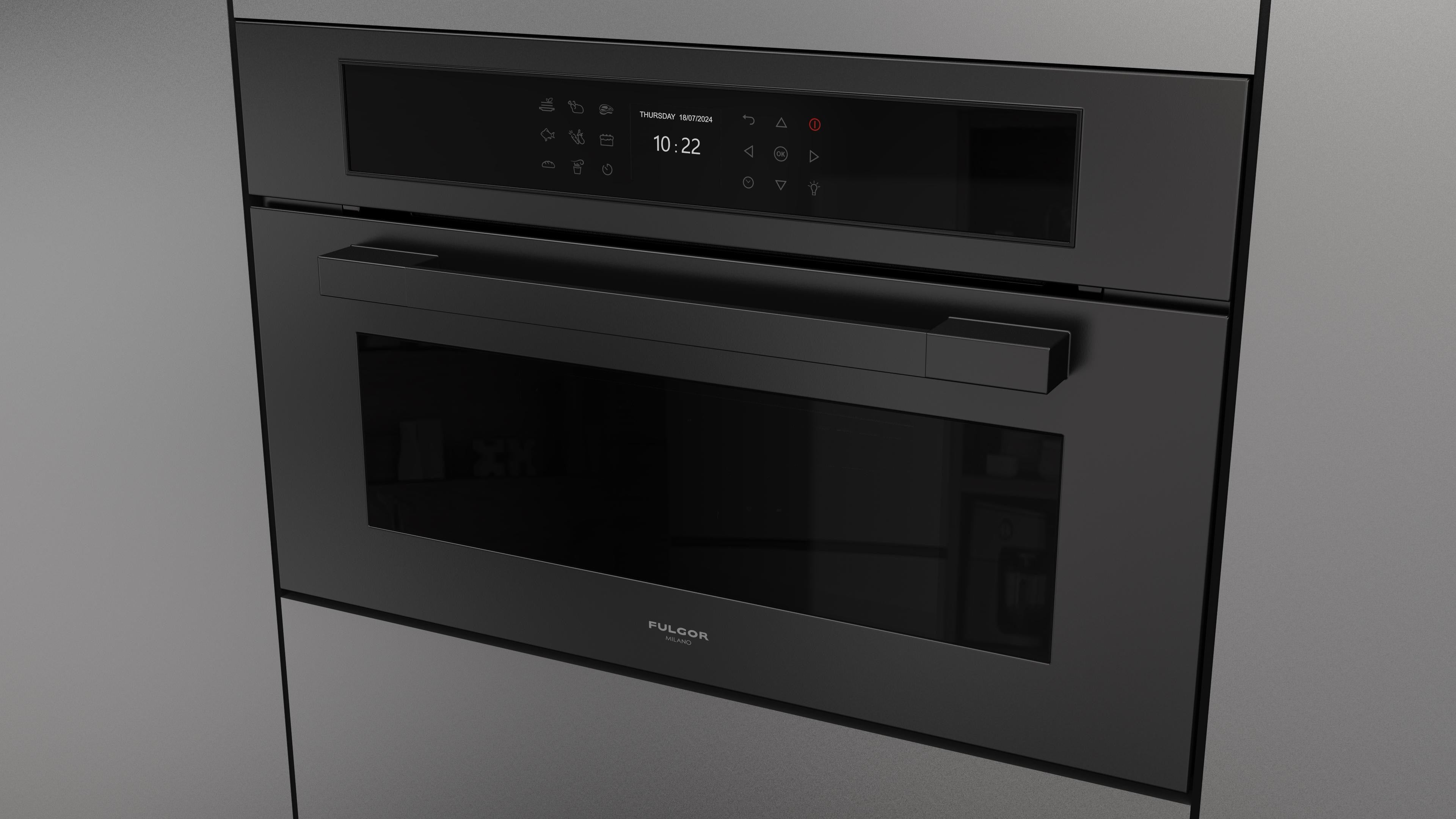 Fulgor Milano Urbantech Touch Steam Oven 75x45 - FUTCSO 7510 TEM MBK