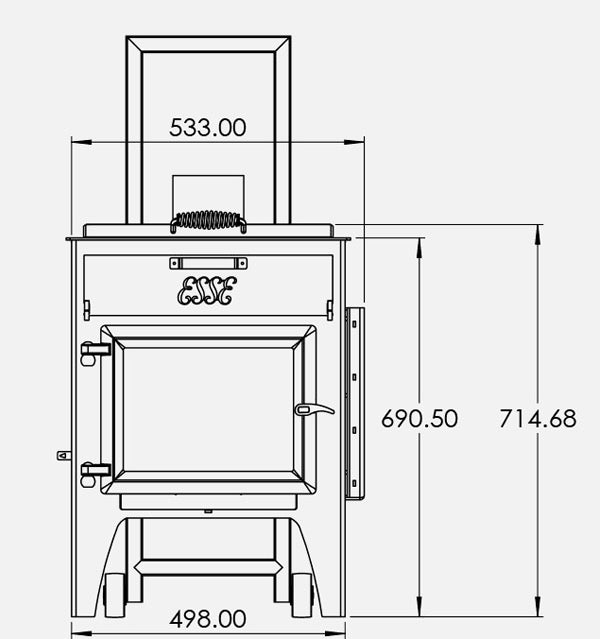 ESSE Wood Fired Garden Stove with Pizza Oven