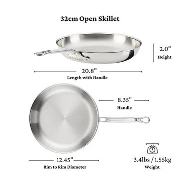 Hestan ProBond® Luxe Induction Stainless Steel Skillet