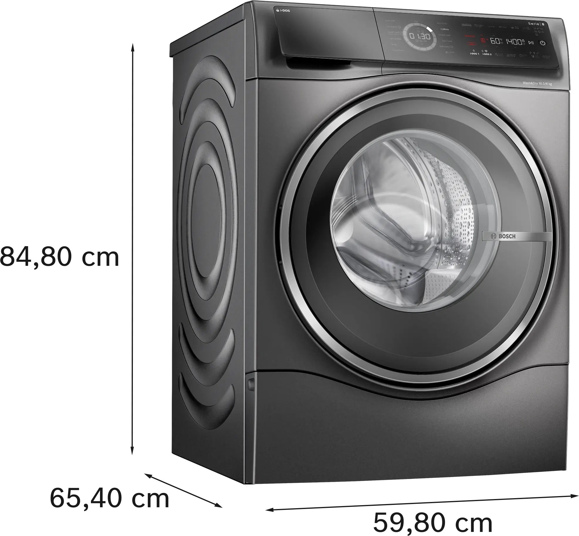 Bosch Series 8 Washer dryer 10.5/6 kg 1400 rpm - WNC254ARGB