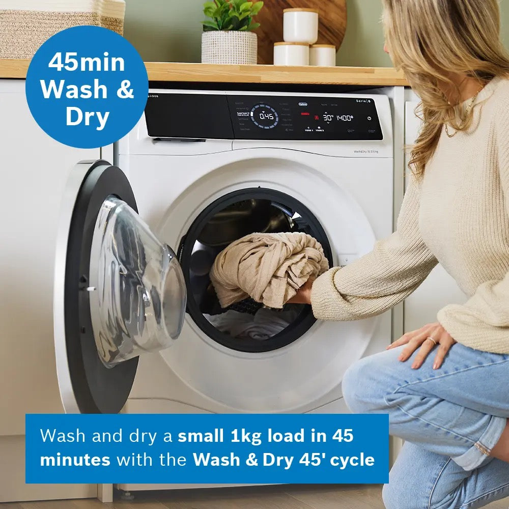 Bosch Series 8 Washer dryer 10.5/6 kg max. 1400 rpm - WNC25410GB