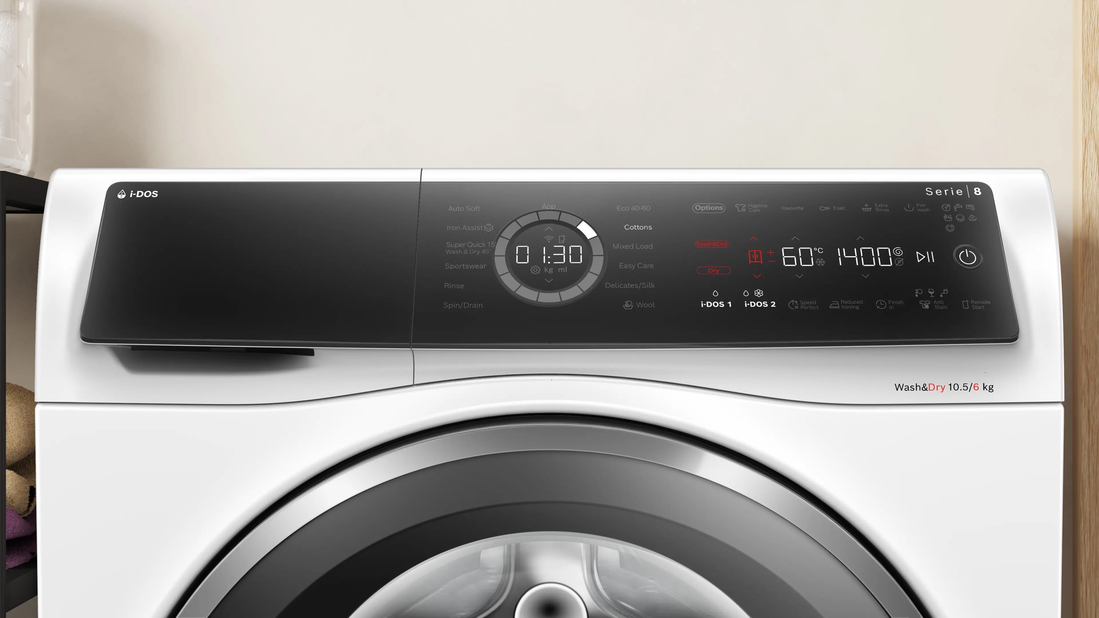 Bosch Series 8 Washer dryer 10.5/6 kg max. 1400 rpm - WNC25410GB