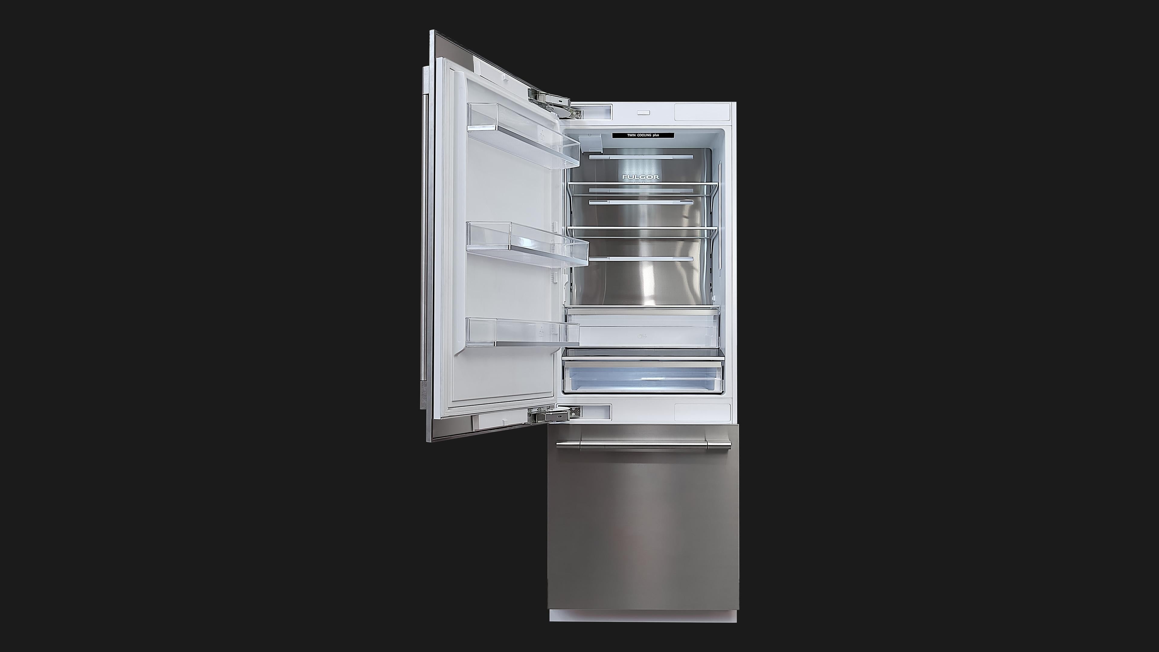 Fulgor Milano Built in Combi Refrigerator 30 - FBCD 762 TNF EDBL