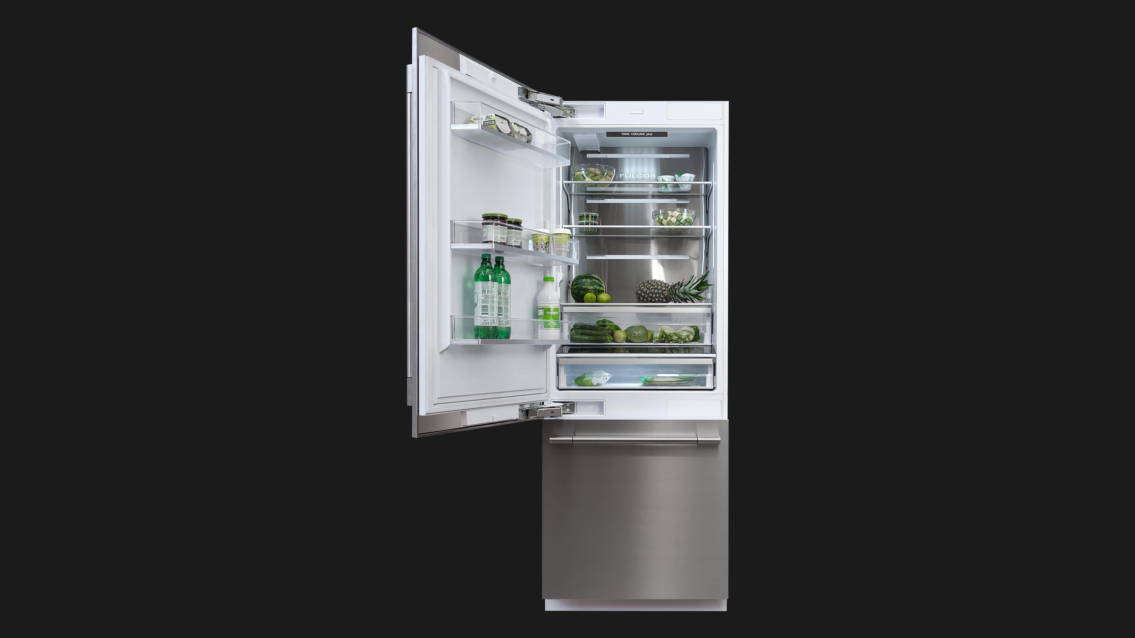Fulgor Milano Built in Combi Refrigerator 30 - FBCD 762 TNF EDBL