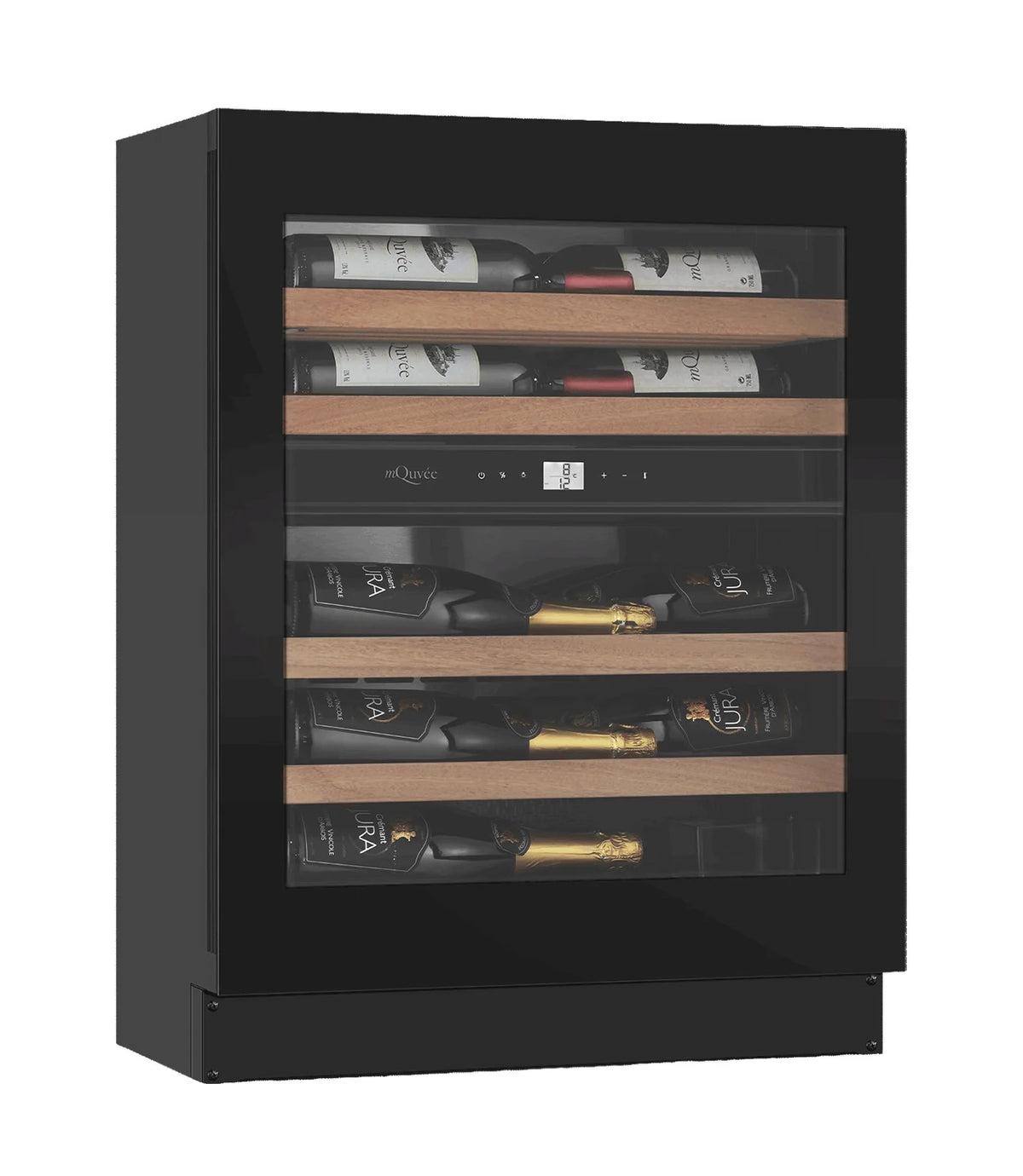 MQuvee Built-In Wine Fridge - WineCave Exclusive 700 60D Slim - Push/Pull