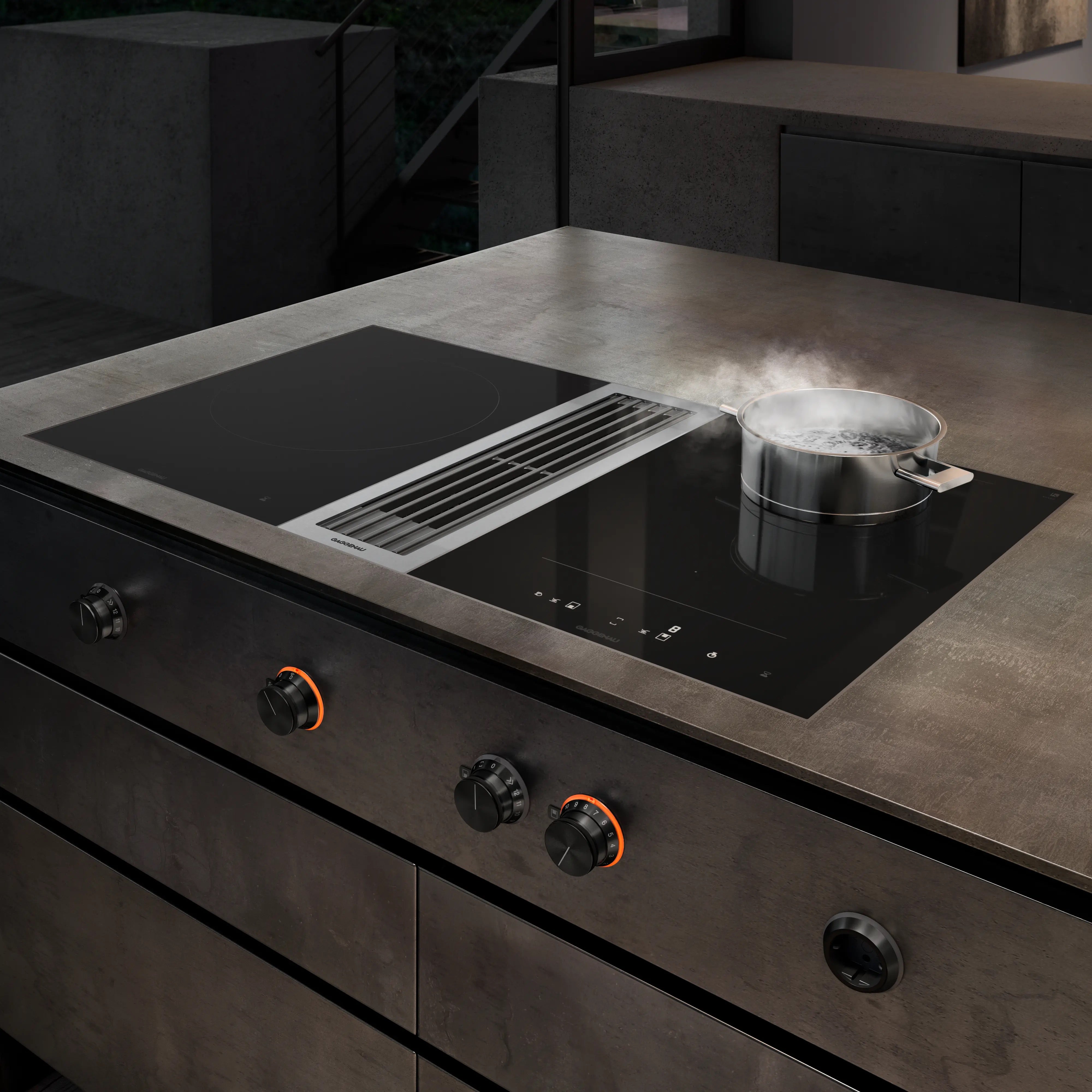Gaggenau 400 series Vario downdraft ventilation 15cm Stainless steel