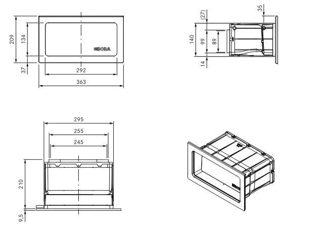 BORA 3BOX WALL SLEEVE