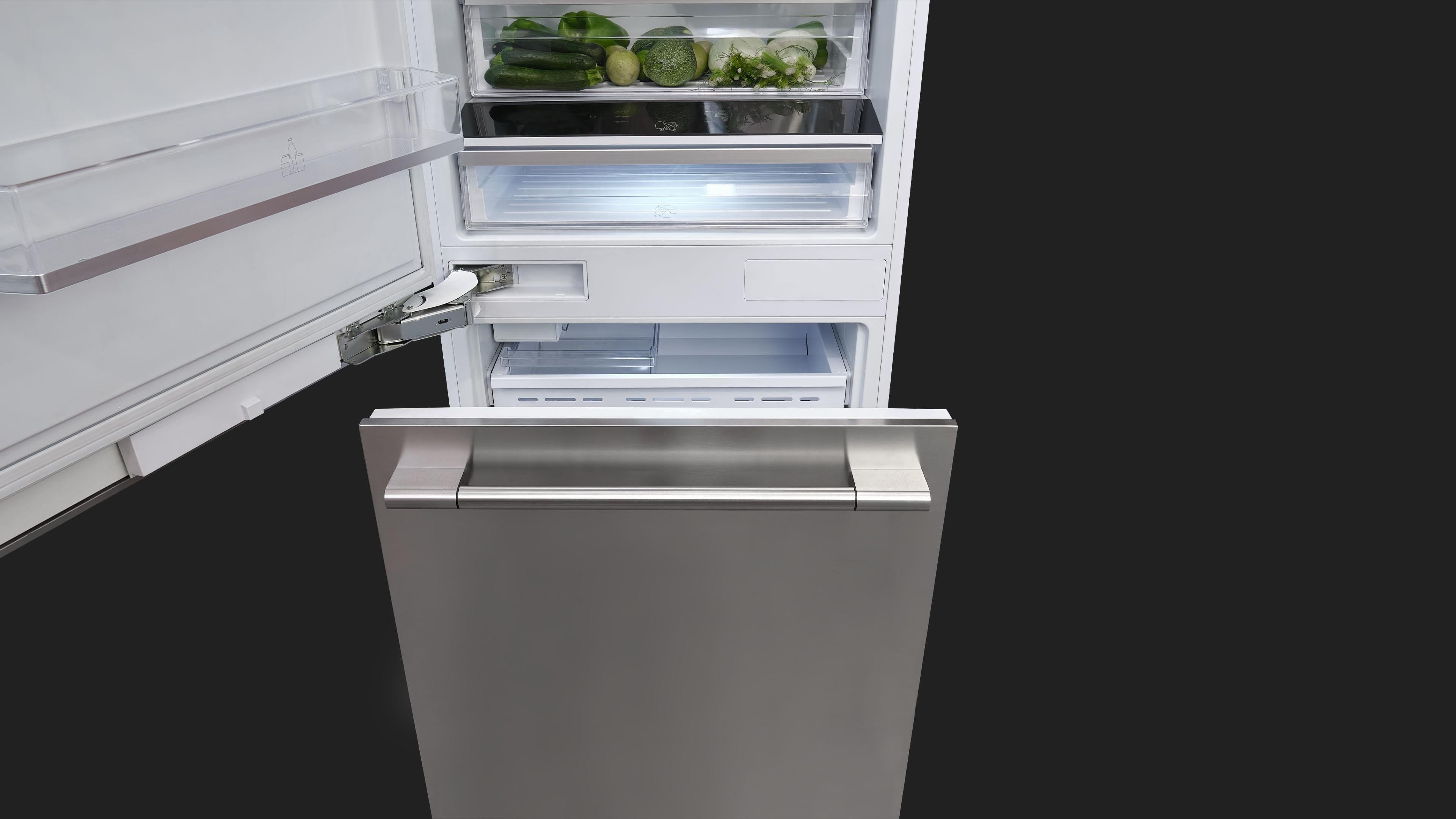 Fulgor Milano Built in Combi Refrigerator 30 - FBCD 762 TNF EDBL