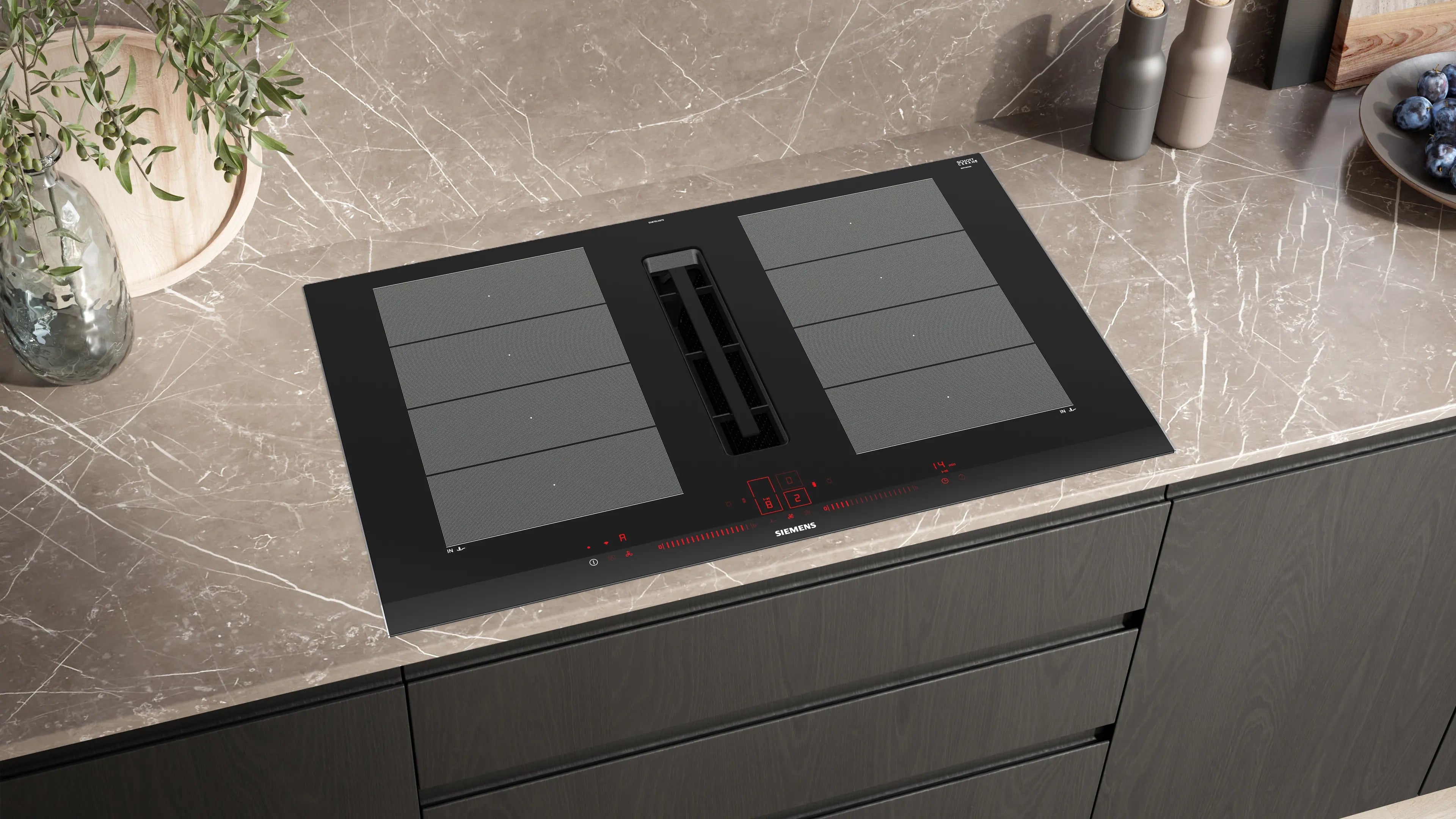 Siemens iQ700 Induction hob with integrated ventilation system - EX875LX67E
