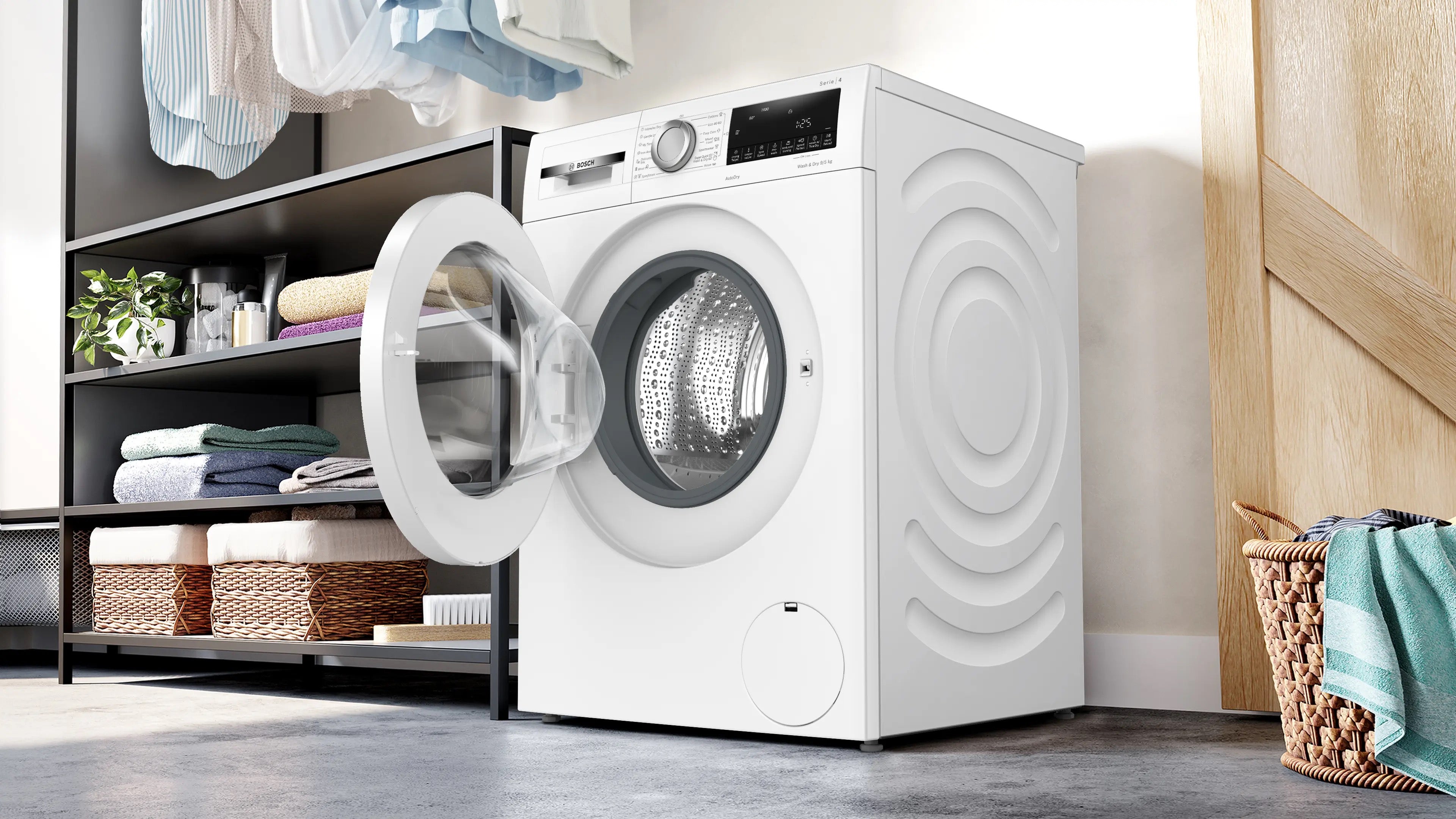 Bosch Series 4 Washer dryer 9/5 kg max. 1400 rpm - WNA144V9GB