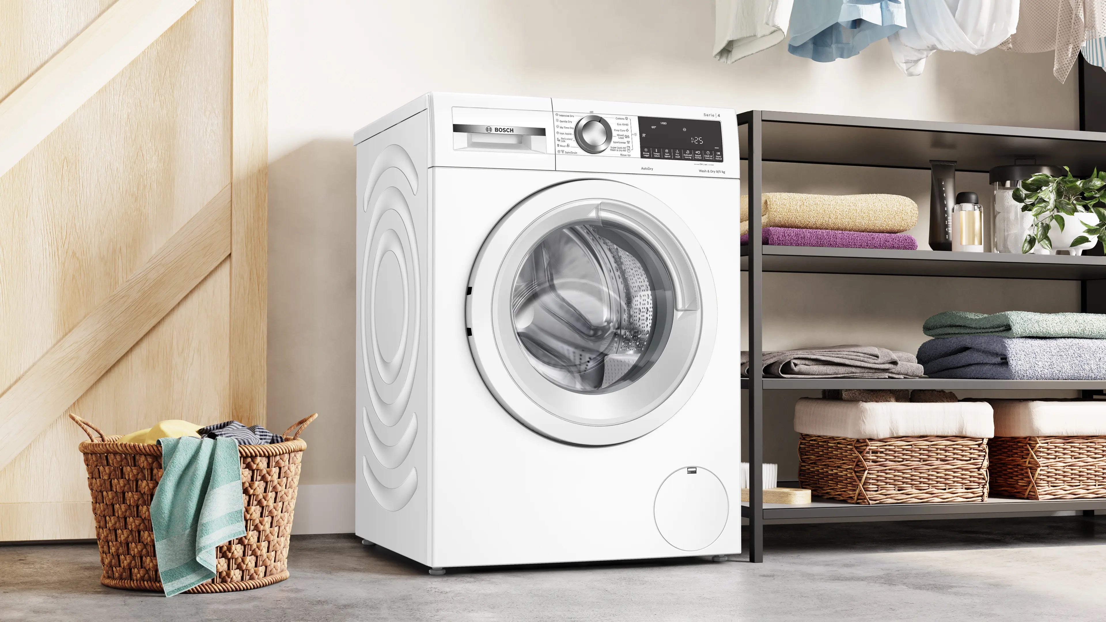 Bosch Series 4 Washer dryer 9/5 kg max. 1400 rpm - WNA144V9GB