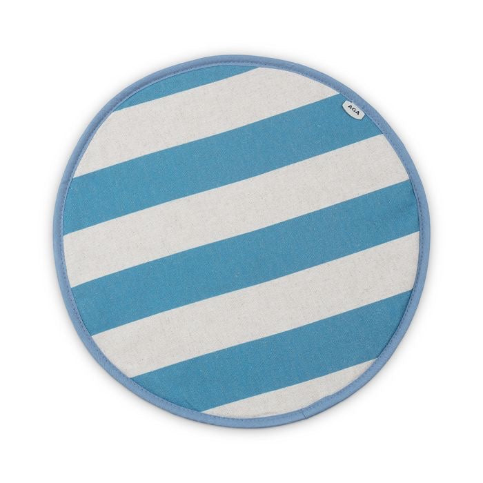 AGA Marina Blue Stripe Chefs' Pad