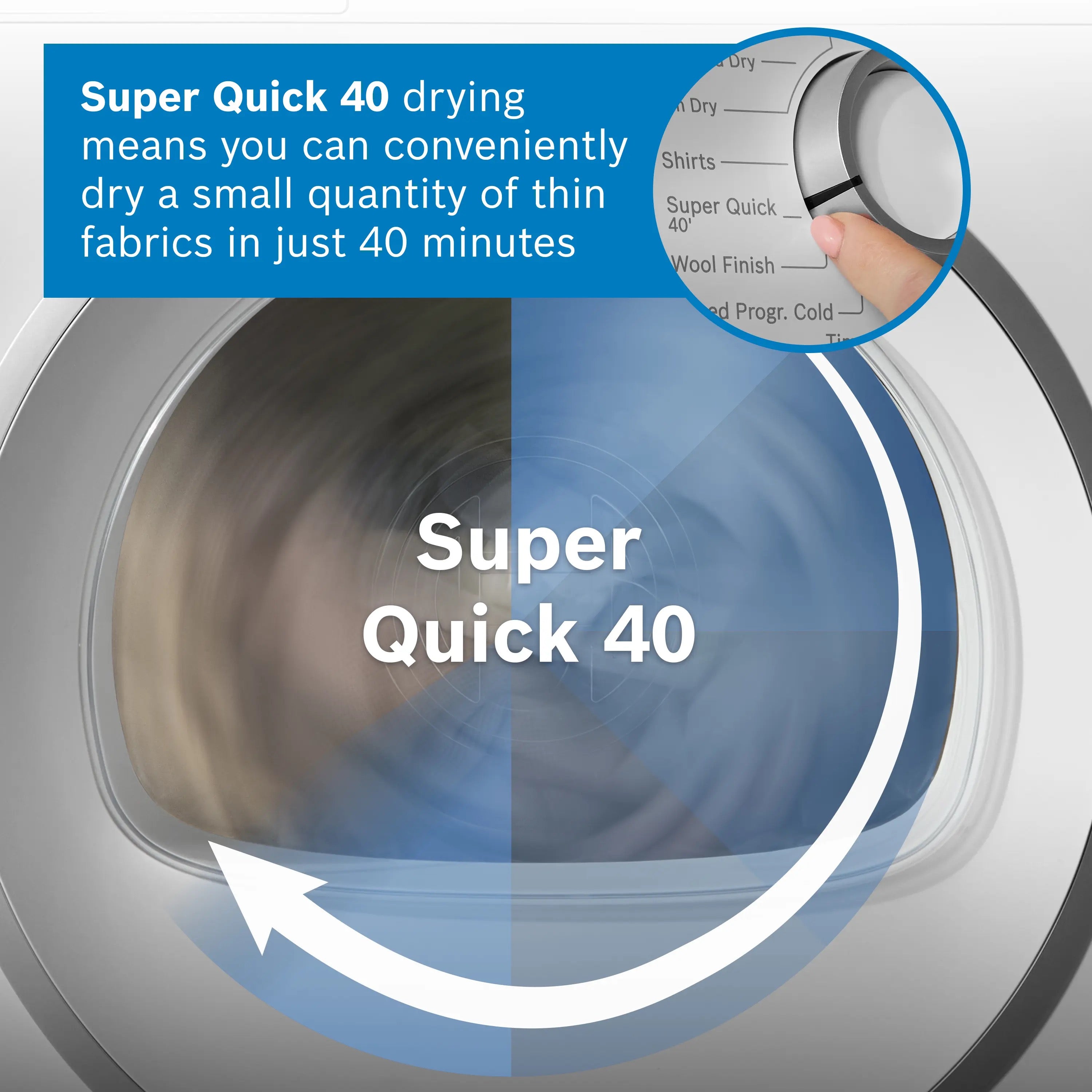 Bosch Series 6 Heat pump tumble dryer 9 kg - WQG24502GB