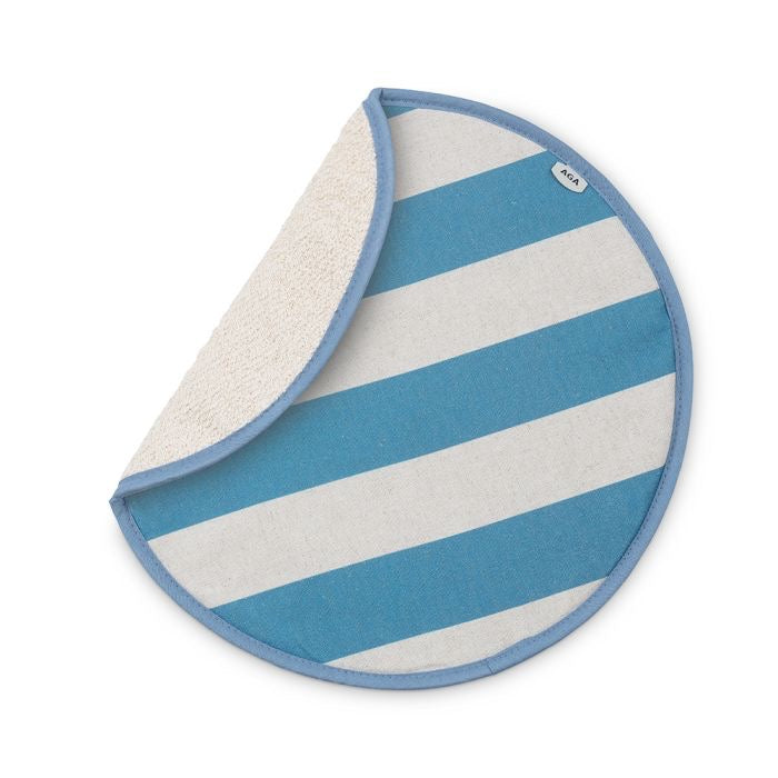 AGA Marina Blue Stripe Chefs' Pad