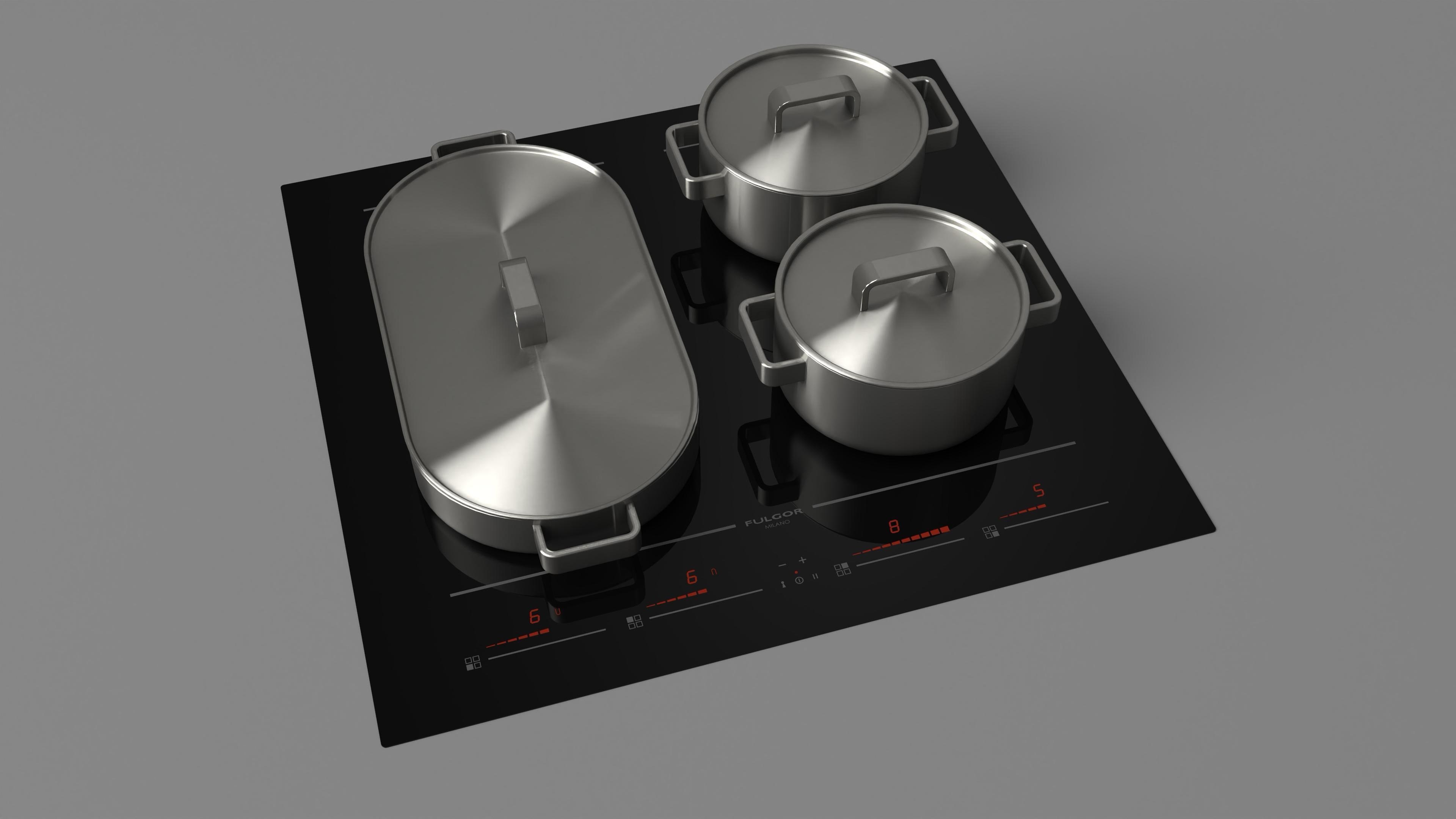 Fulgor Milano 60 Induction Hob - FCH 604 ID TS BK