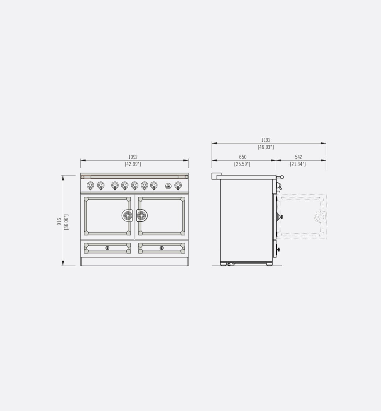 La Cornue Cornufé 110 Induction Range Cooker