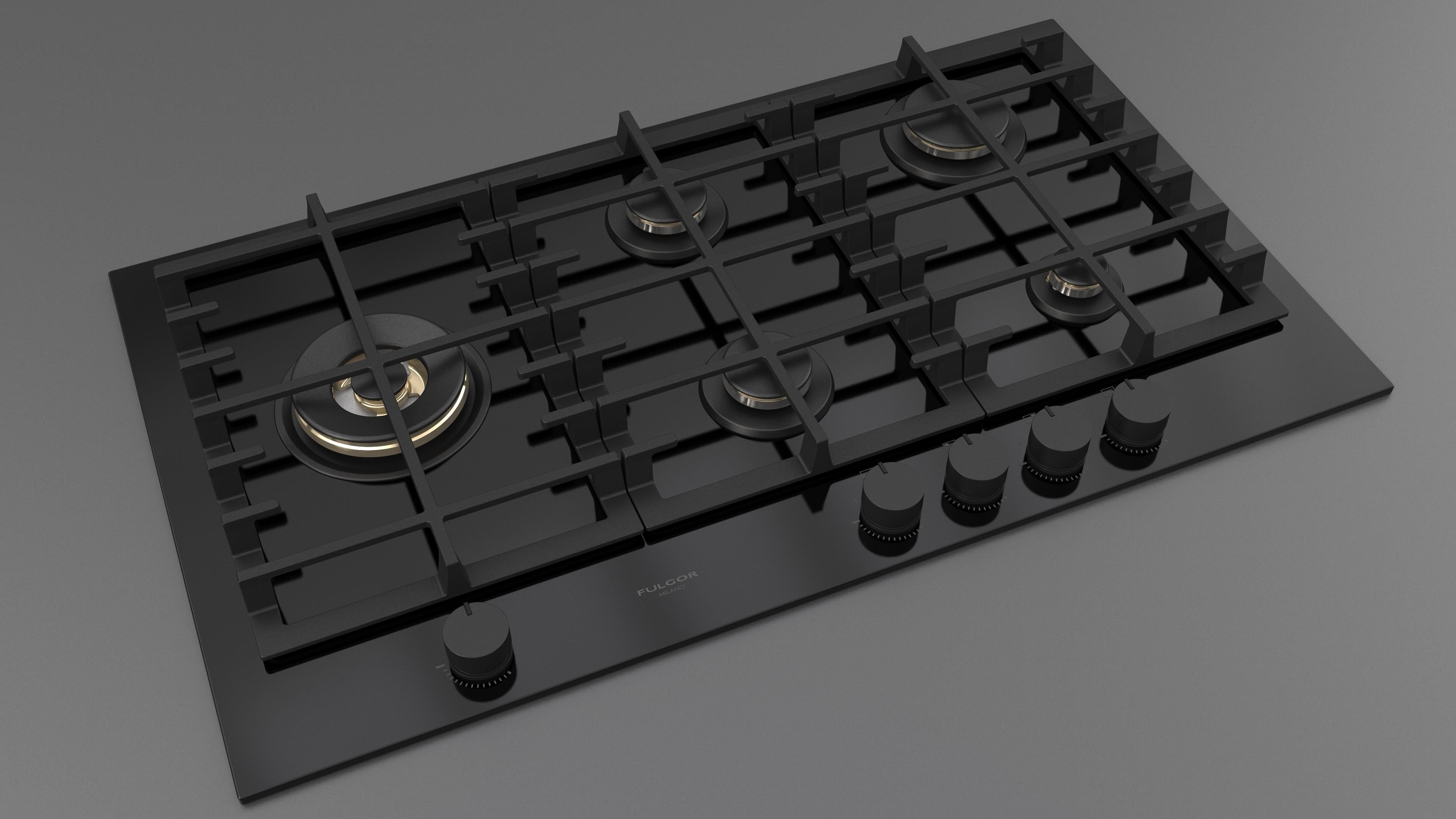 Fulgor Milano 90 Gas Hob - FPH 905 G WK BKG