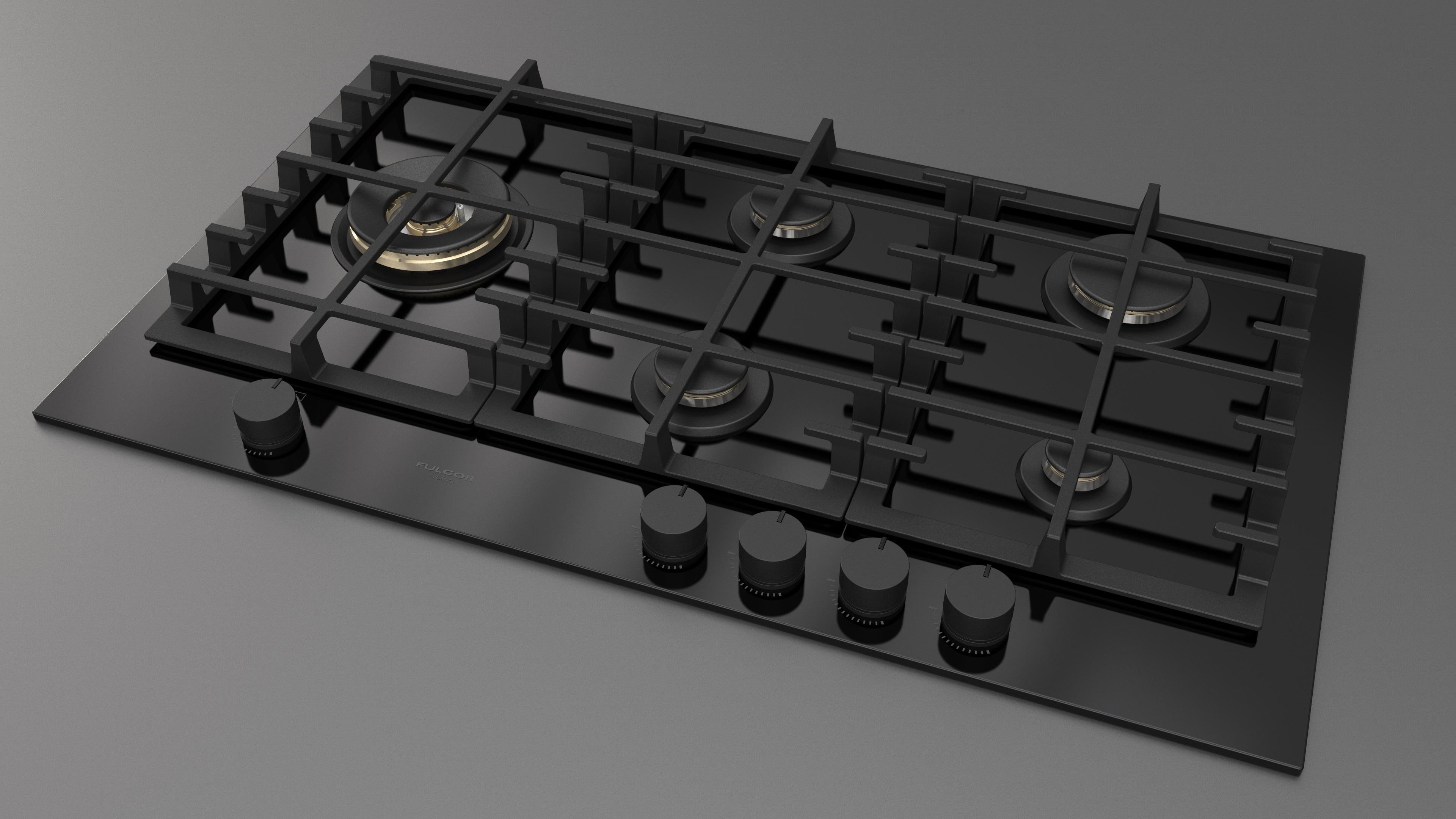 Fulgor Milano 90 Gas Hob - FPH 905 G WK BKG