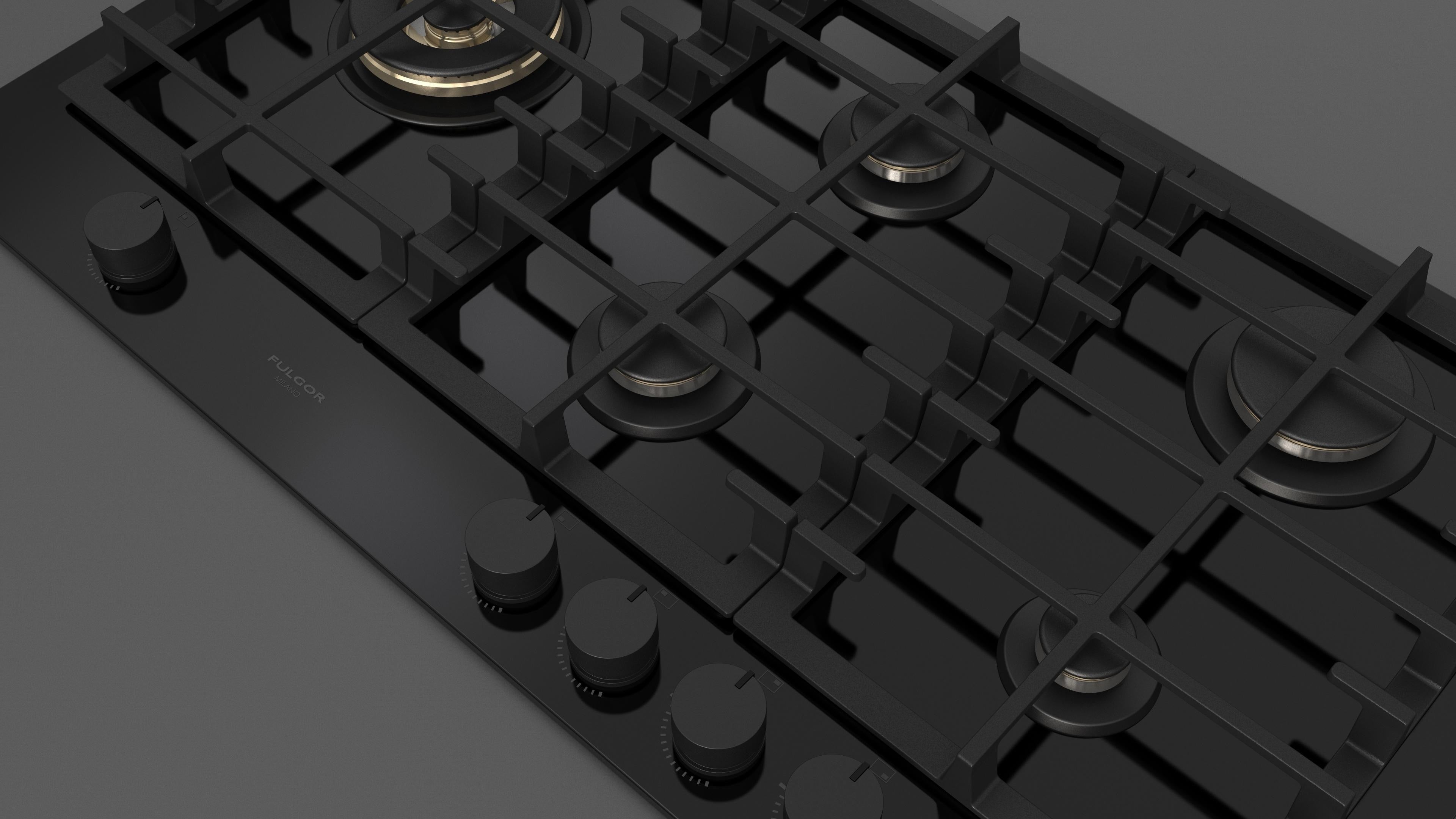 Fulgor Milano 90 Gas Hob - FPH 905 G WK BKG