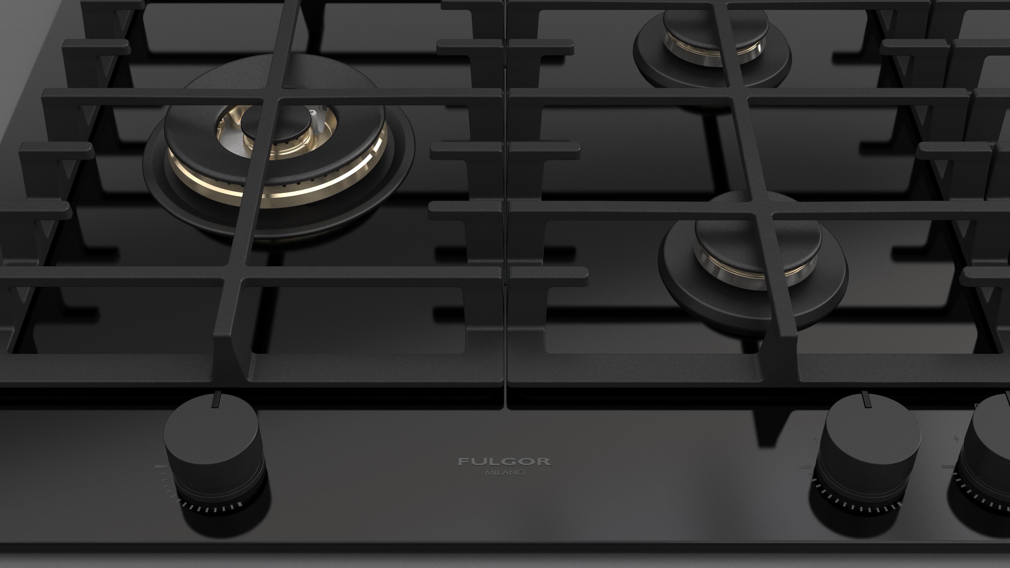Fulgor Milano 90 Gas Hob - FPH 905 G WK BKG
