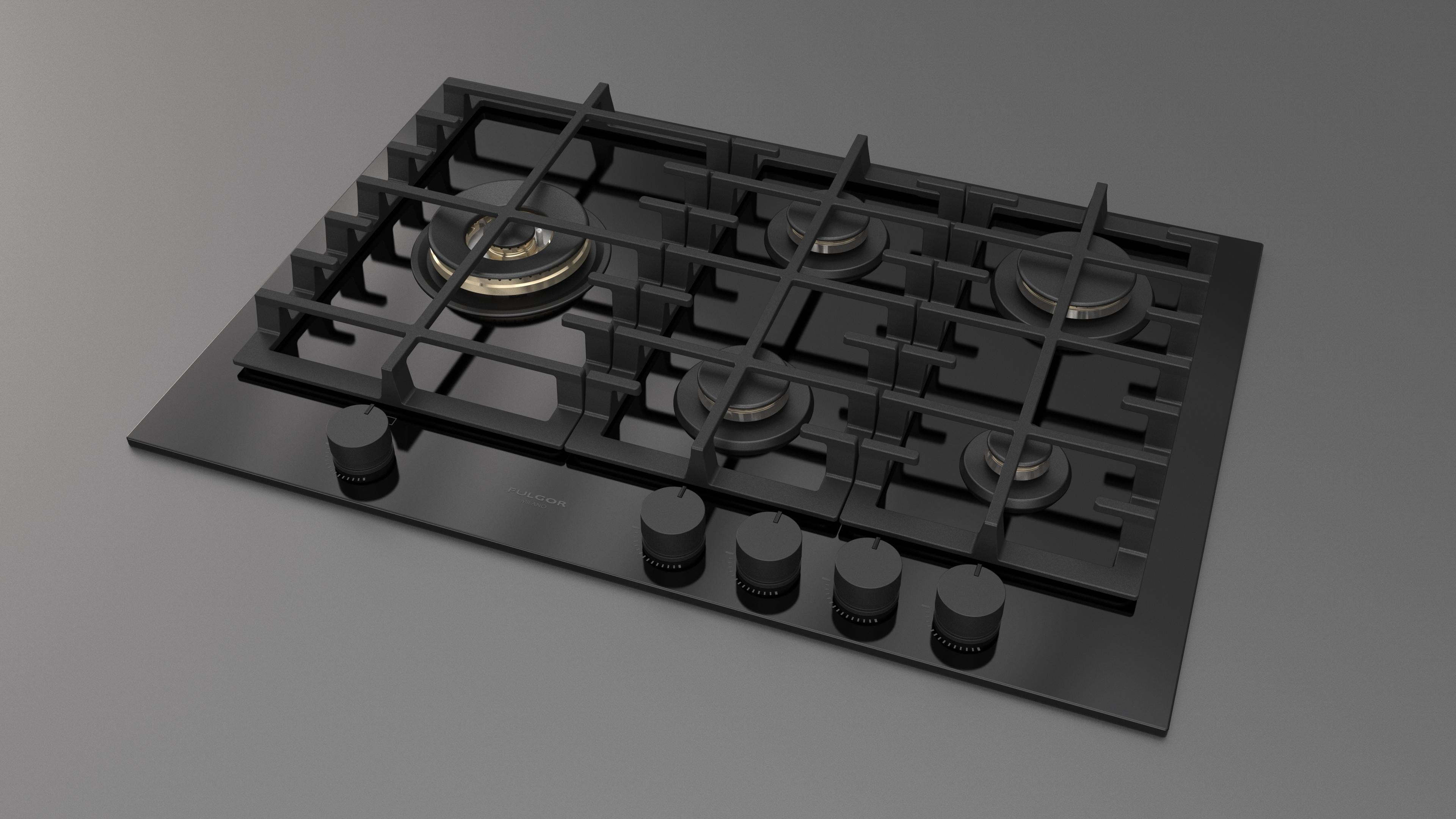 Fulgor Milano 75 Gas Hob - FPH 755 G WK BKG