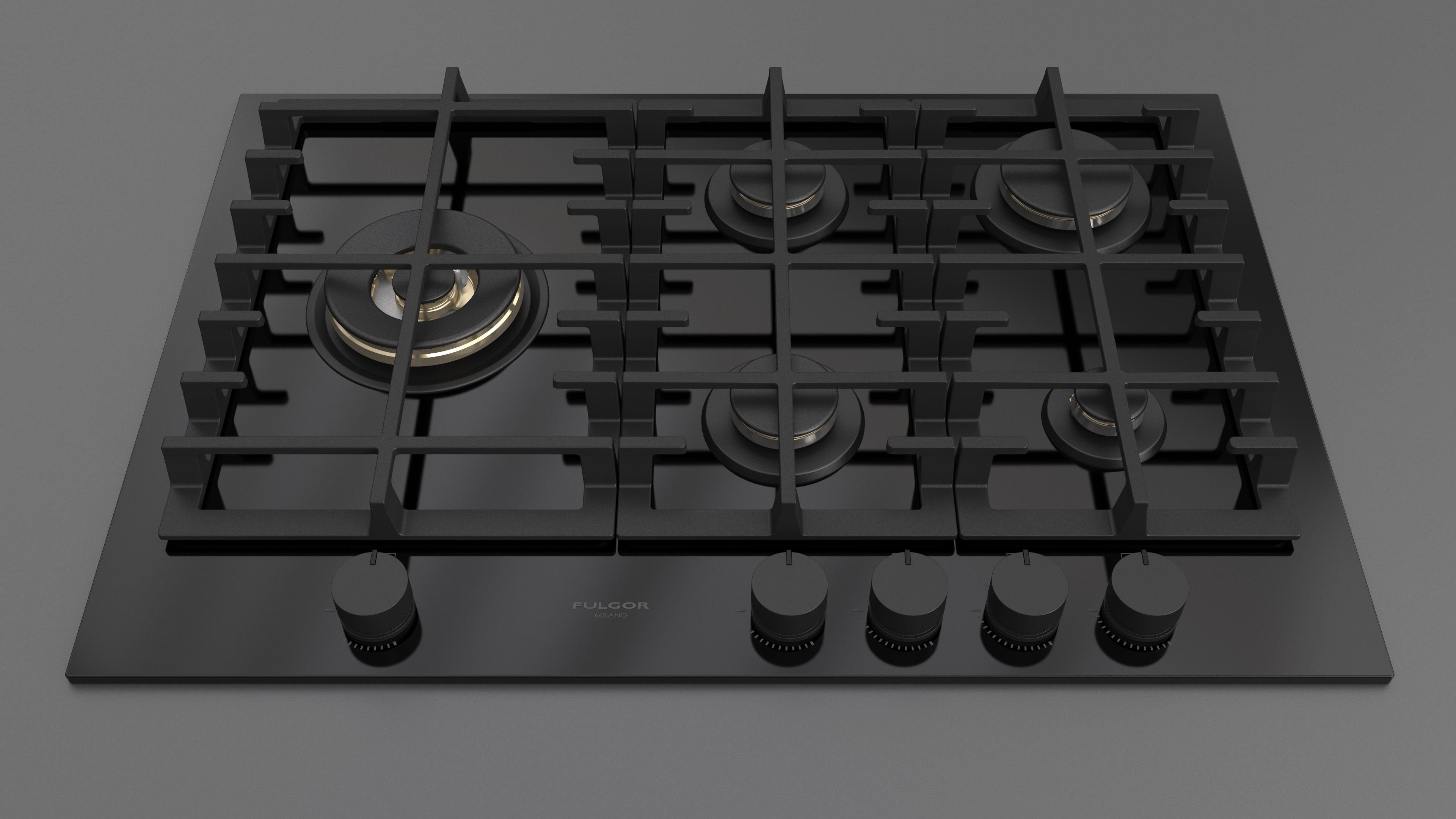 Fulgor Milano 75 Gas Hob - FPH 755 G WK BKG