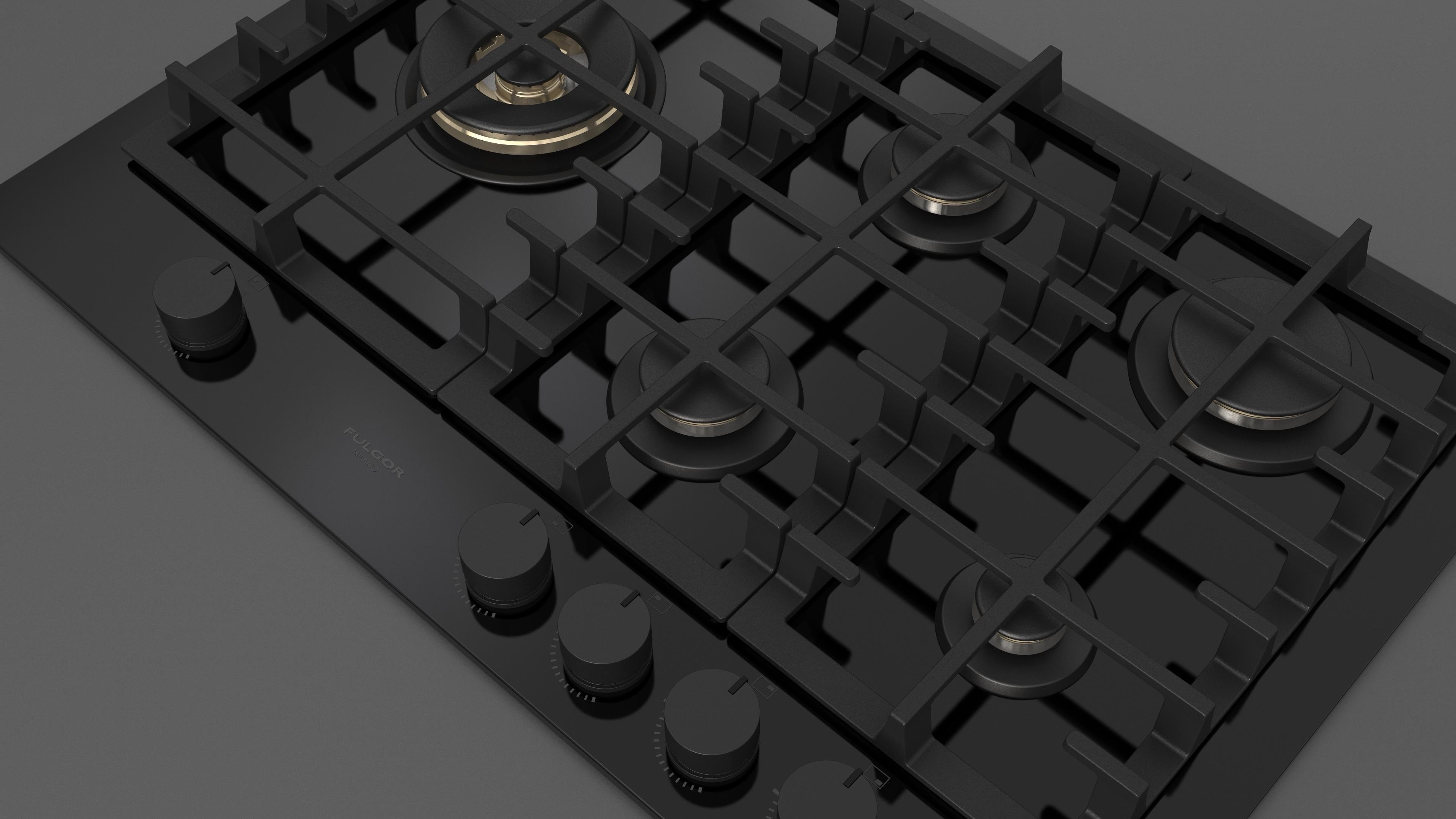 Fulgor Milano 75 Gas Hob - FPH 755 G WK BKG