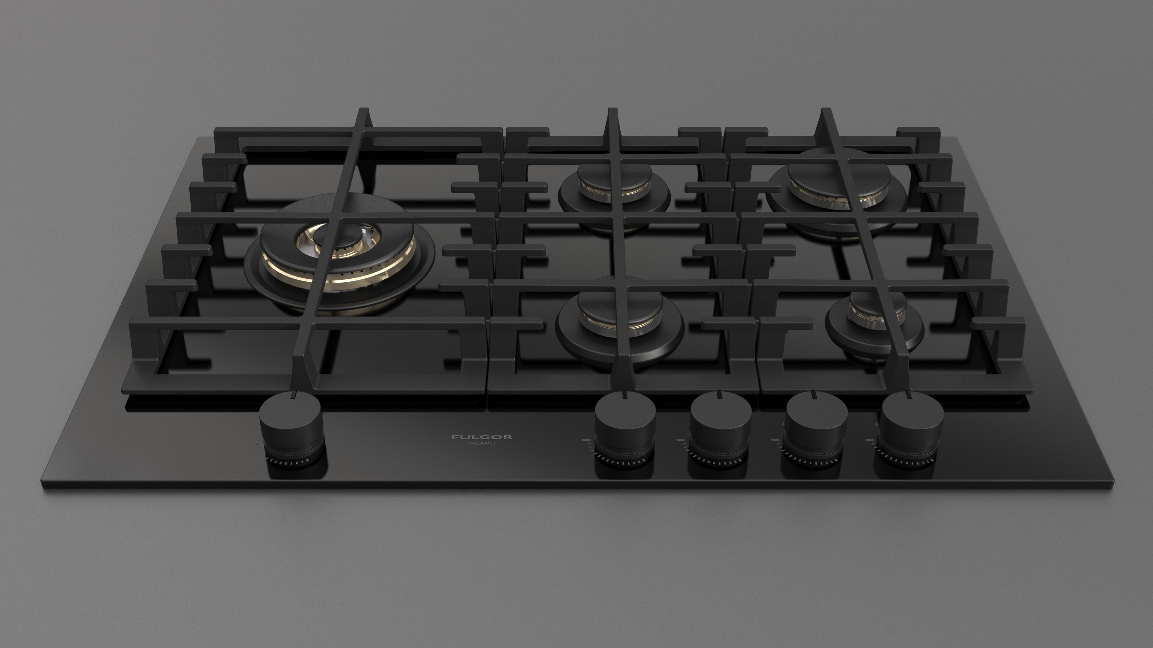 Fulgor Milano 75 Gas Hob - FPH 755 G WK BKG