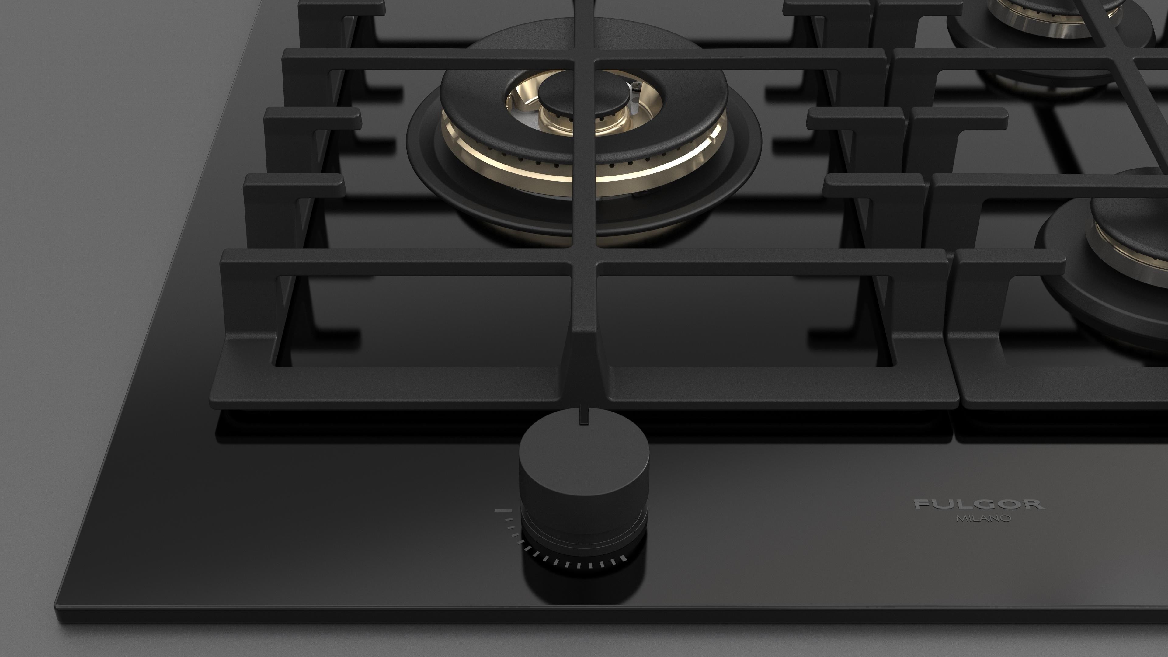 Fulgor Milano 75 Gas Hob - FPH 755 G WK BKG