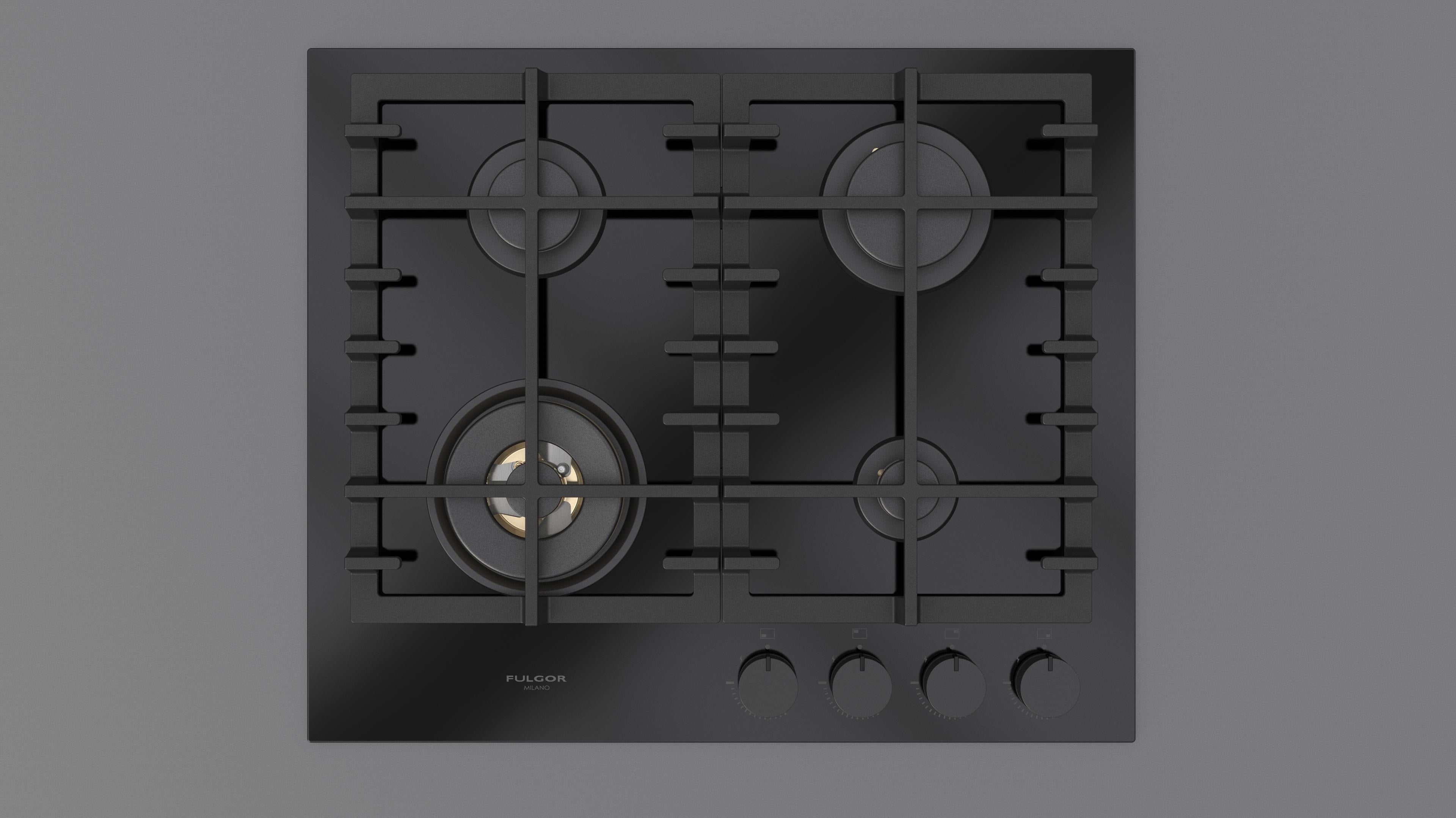 Fulgor Milano 60 Gas Hob - FPH 604 G WK BKG