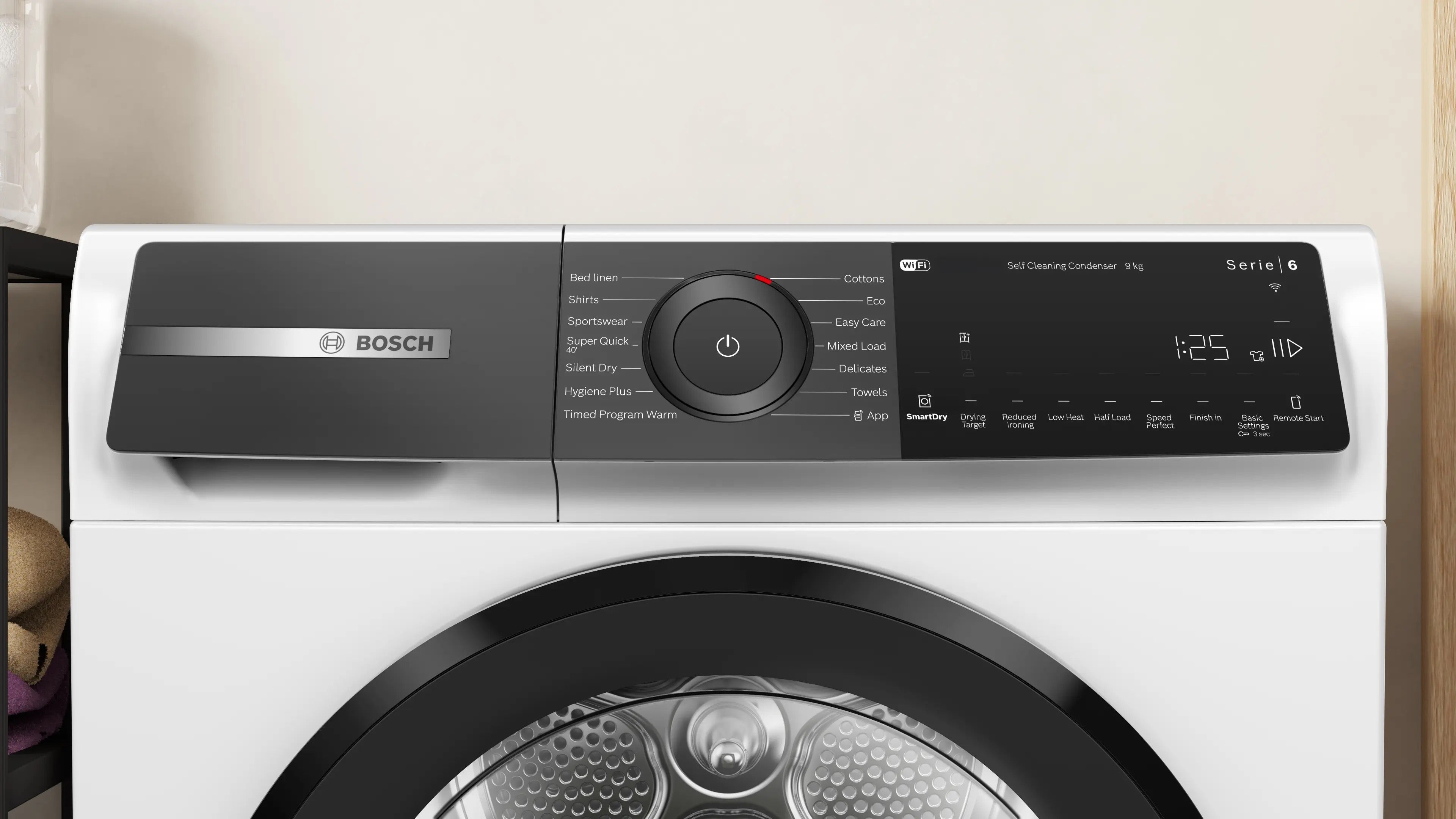 Bosch Series 6 Heat pump tumble dryer 9 kg - WQH246D9GB