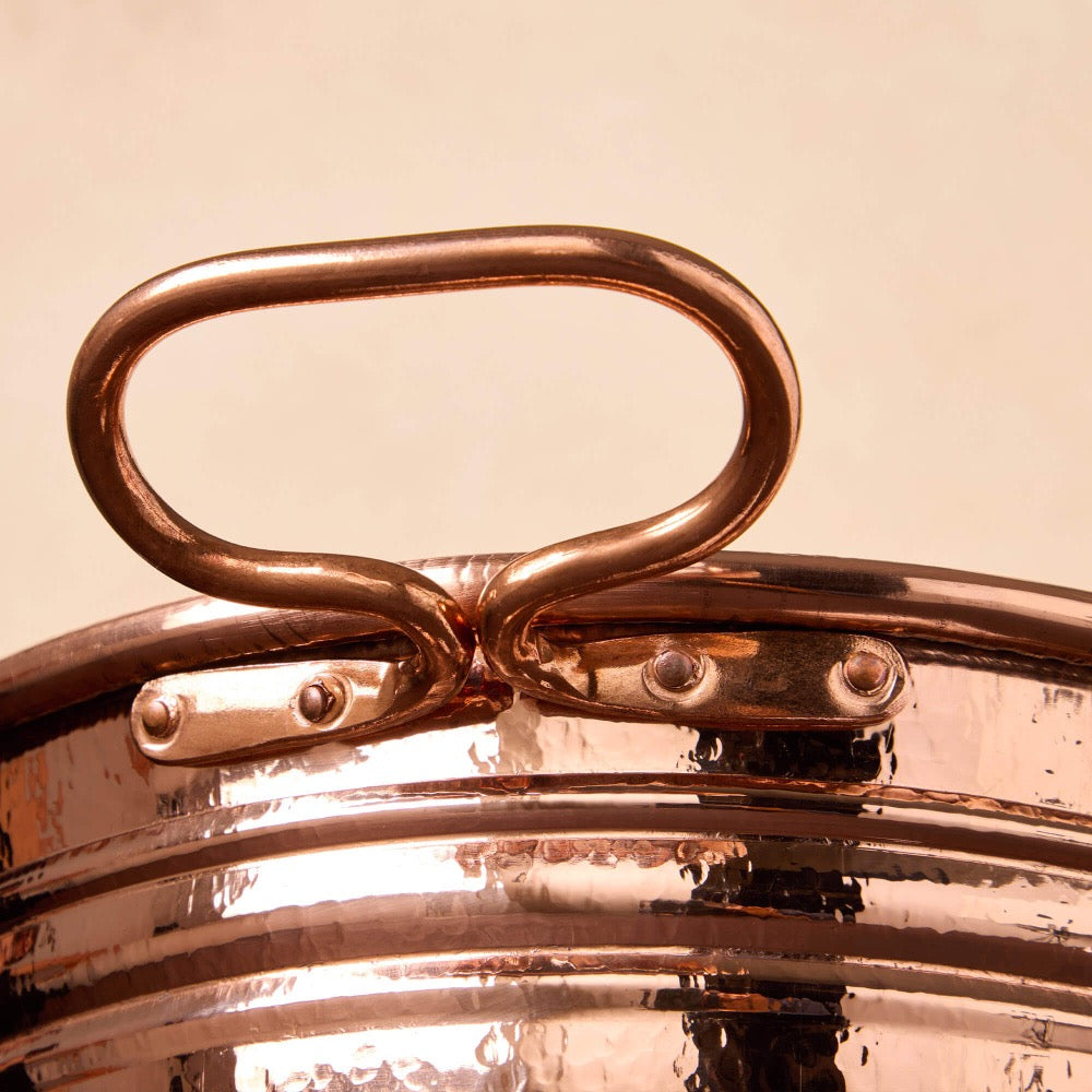 Ruffoni Historia Décor Oval Wine Bucket with Copper Plate - Large