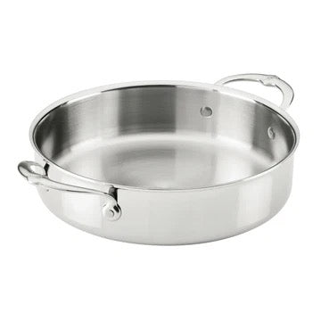 Hestan ProBond Luxe Stainless Steel Sauteuse Braiser & Lid - 26cm