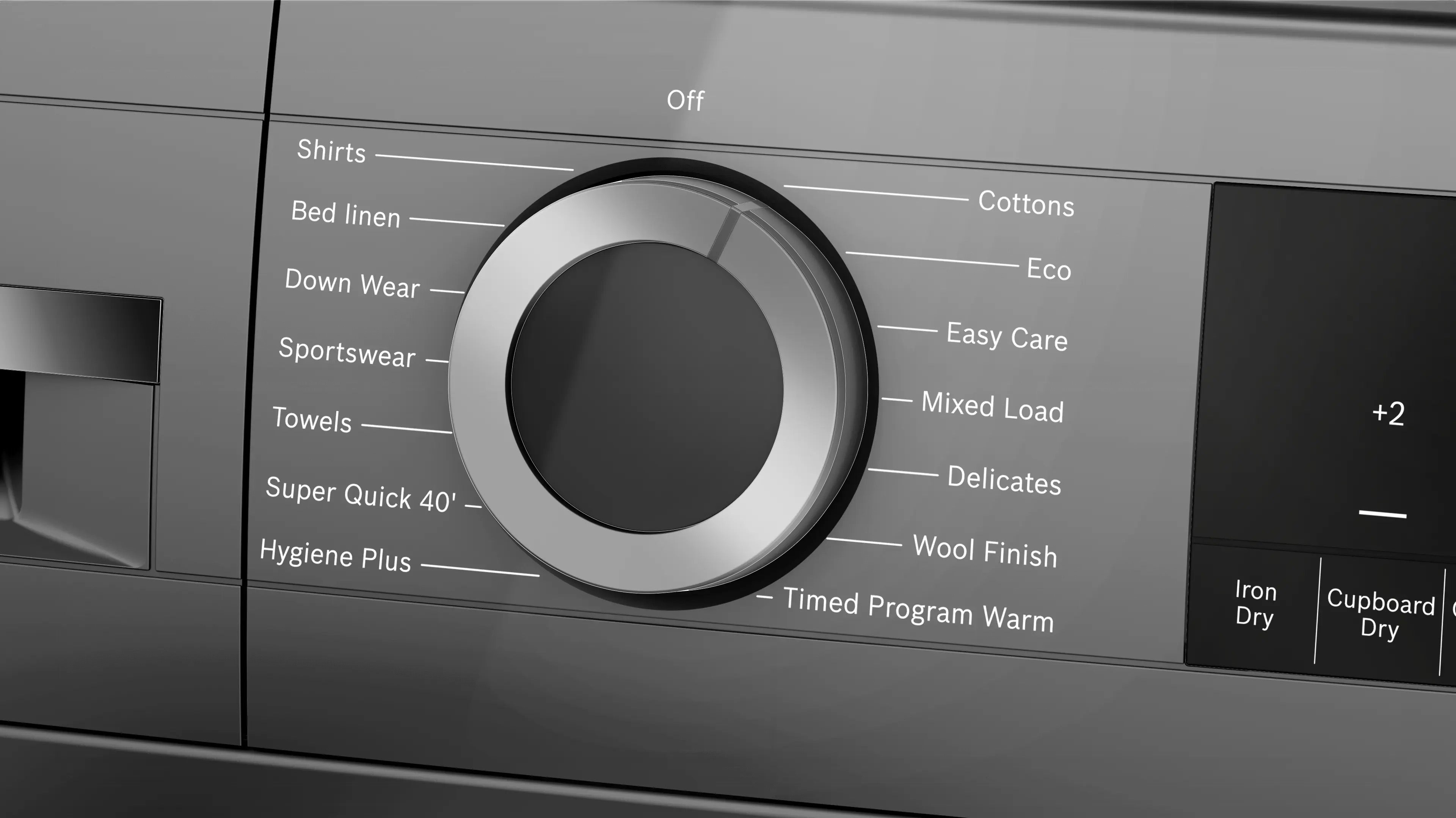 Bosch Series 6 Heat pump tumble dryer 9 kg Cast iron grey - WQG245R2GB