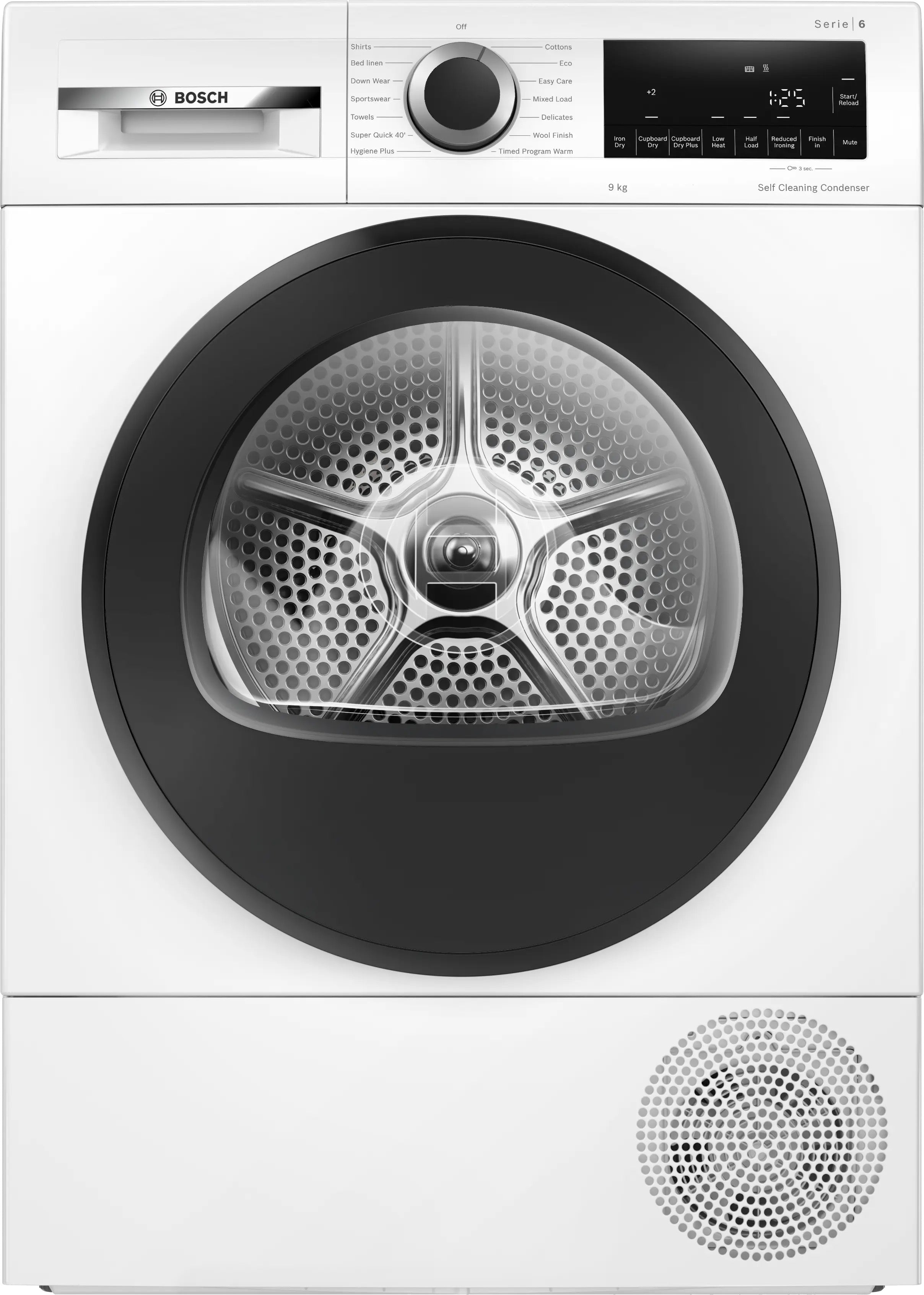 Bosch Series 6 Heat pump tumble dryer 9 kg - WQG24502GB