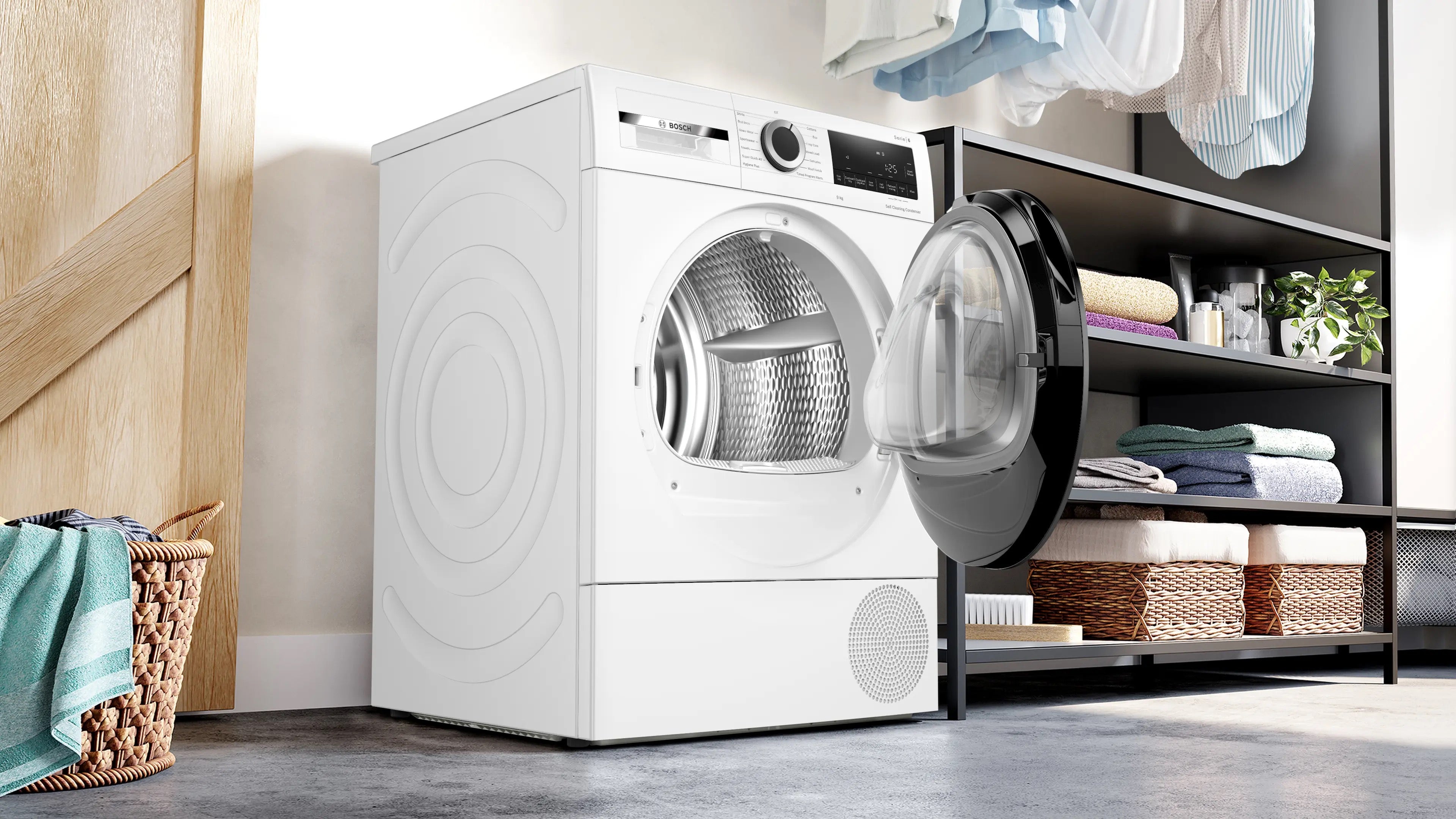 Bosch Series 6 Heat pump tumble dryer 9 kg - WQG24502GB