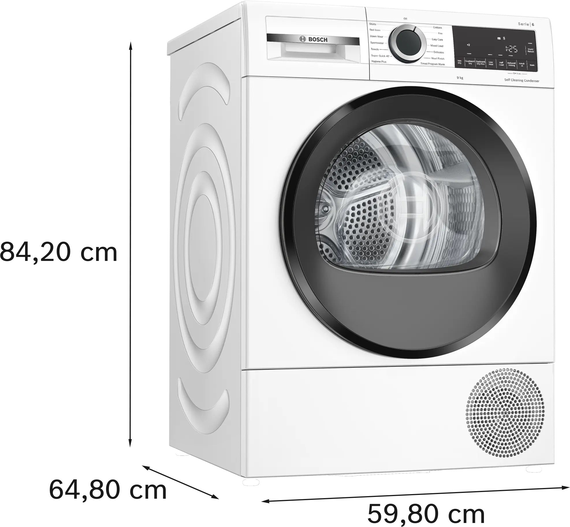 Bosch Series 6 Heat pump tumble dryer 9 kg - WQG24502GB