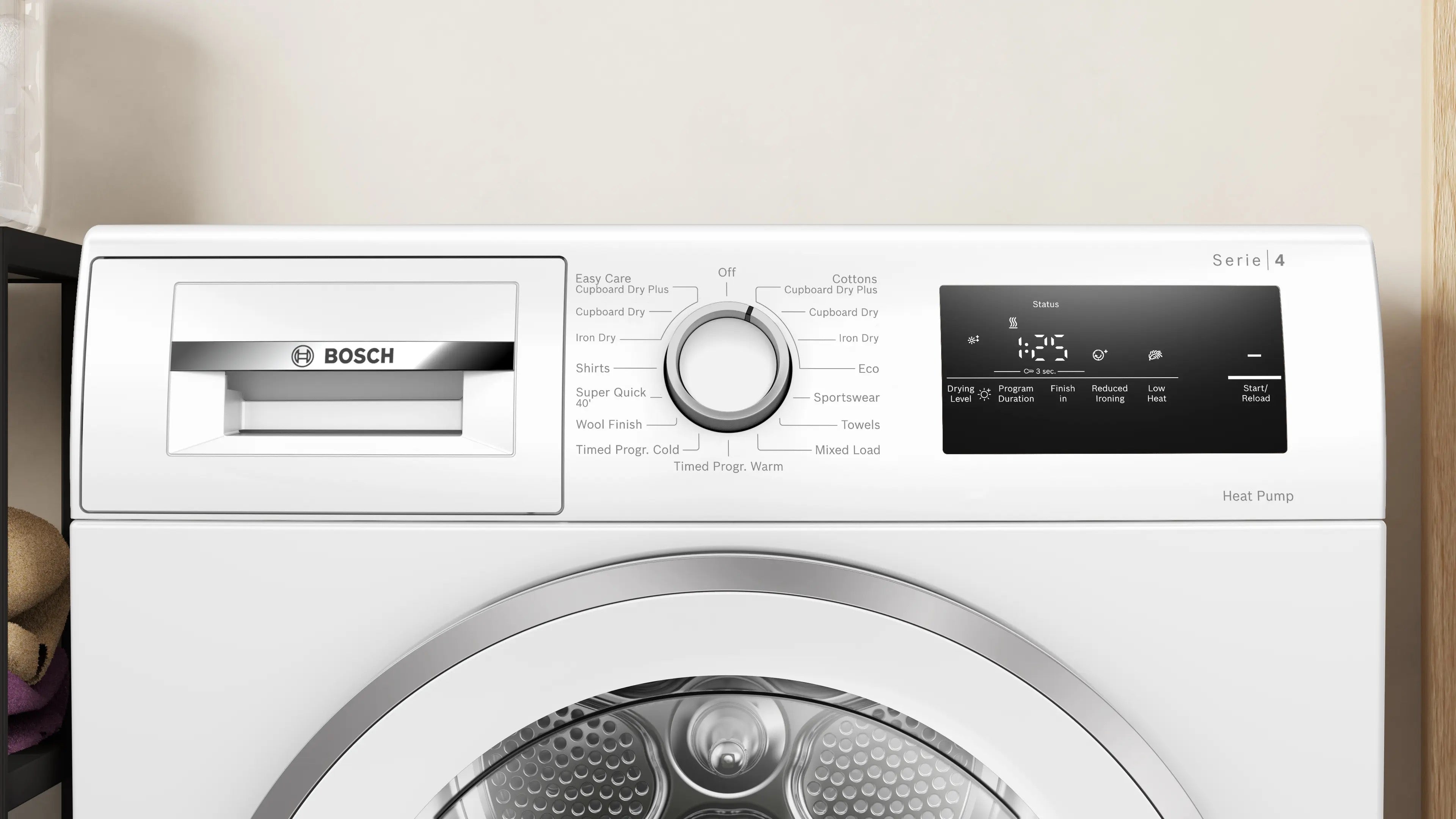 Bosch Series 4 Heat pump tumble dryer 8 kg - WTH85226GB