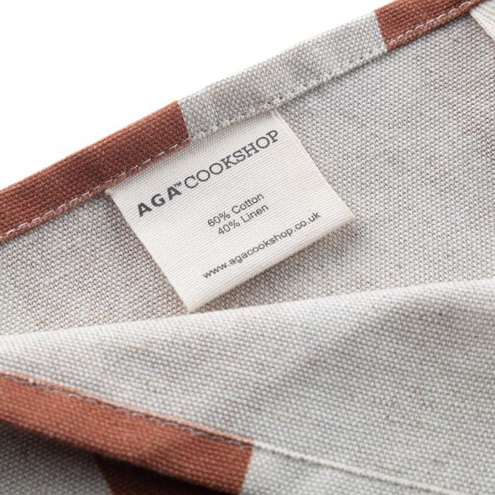 AGA Driftwood Brown Stripe Tea Towel