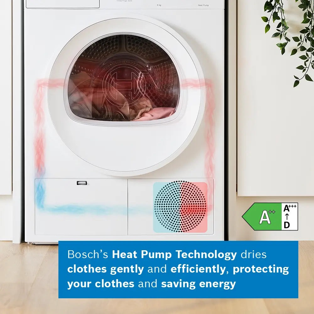 Bosch Series 4 Heat pump tumble dryer - WTH85225GB