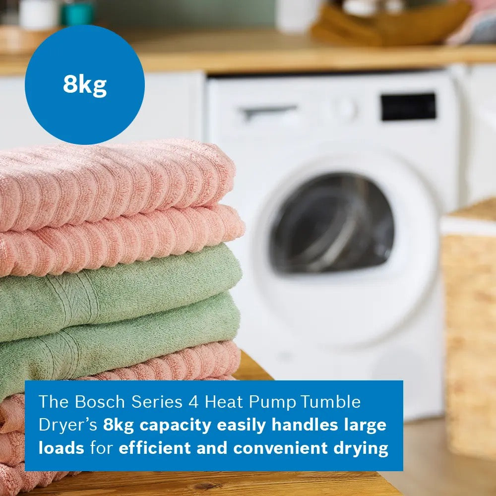 Bosch Series 4 Heat pump tumble dryer - WTH85225GB