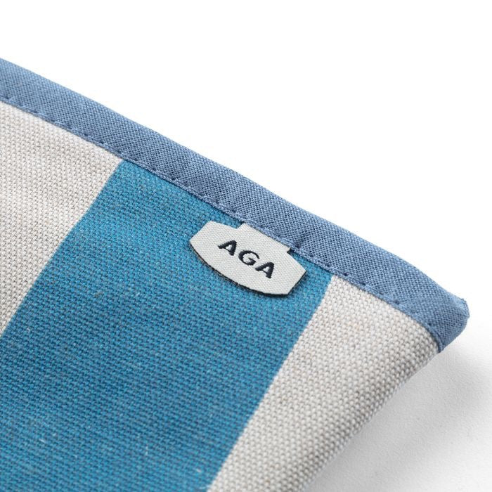 AGA Marina Blue Stripe Long Gauntlet