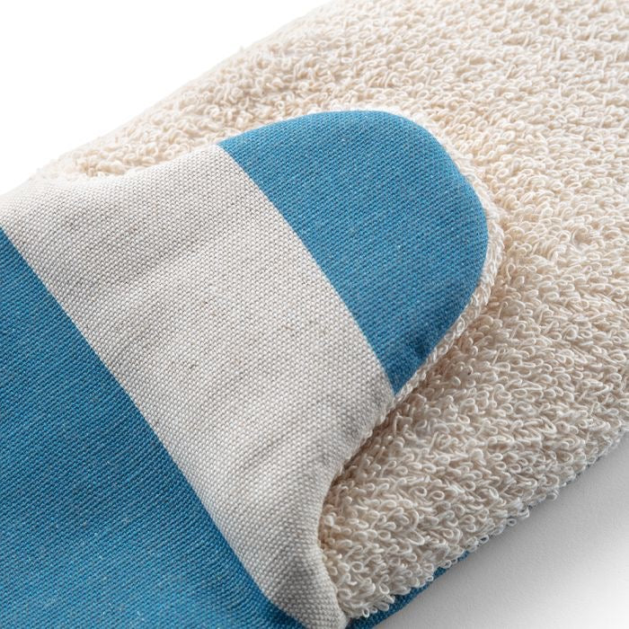 AGA Marina Blue Stripe Long Gauntlet