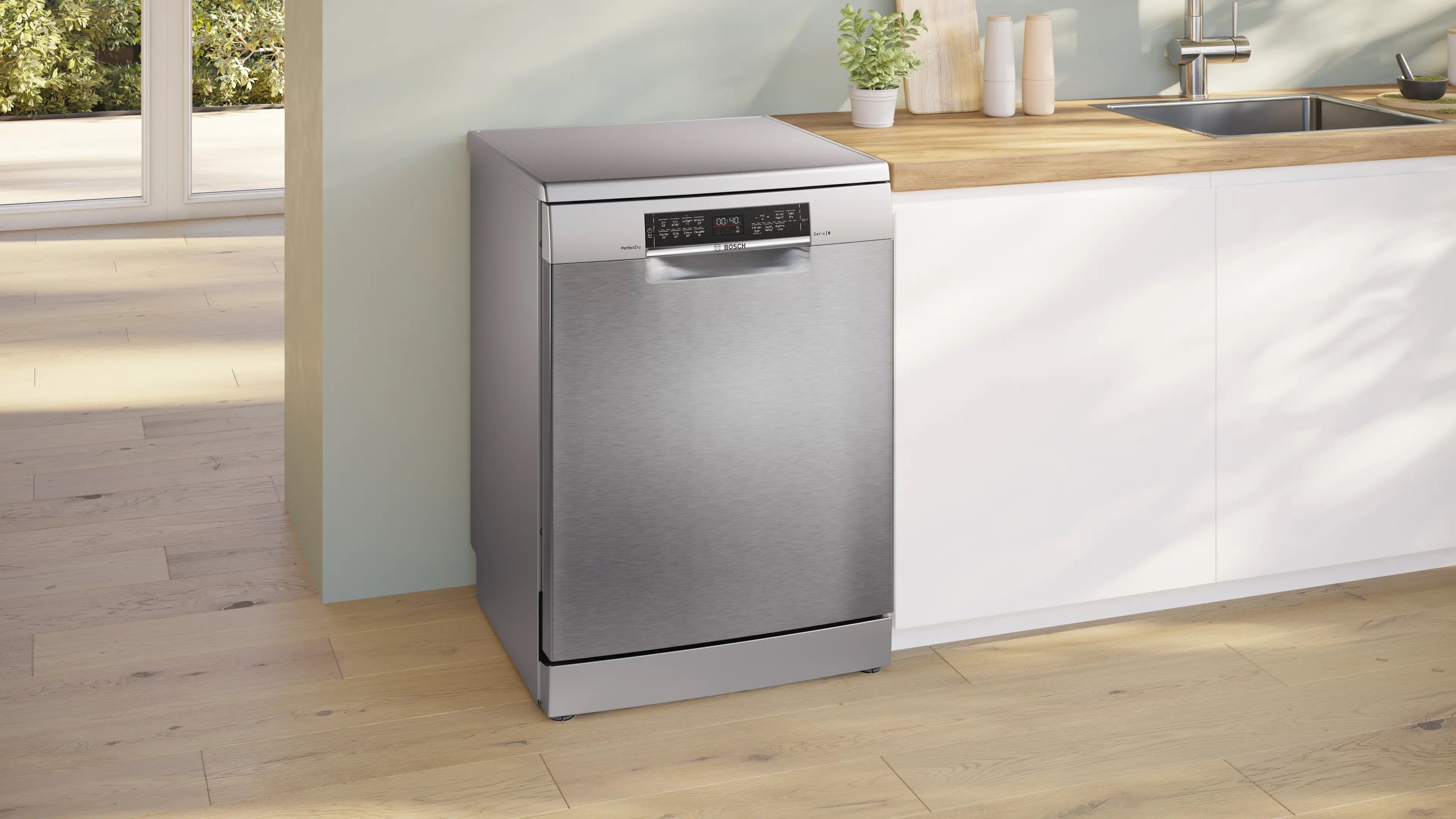 Bosch Series 6 Free-standing dishwasher 60 cm Brushed steel anti-fingerprint - SMS6TCI02G