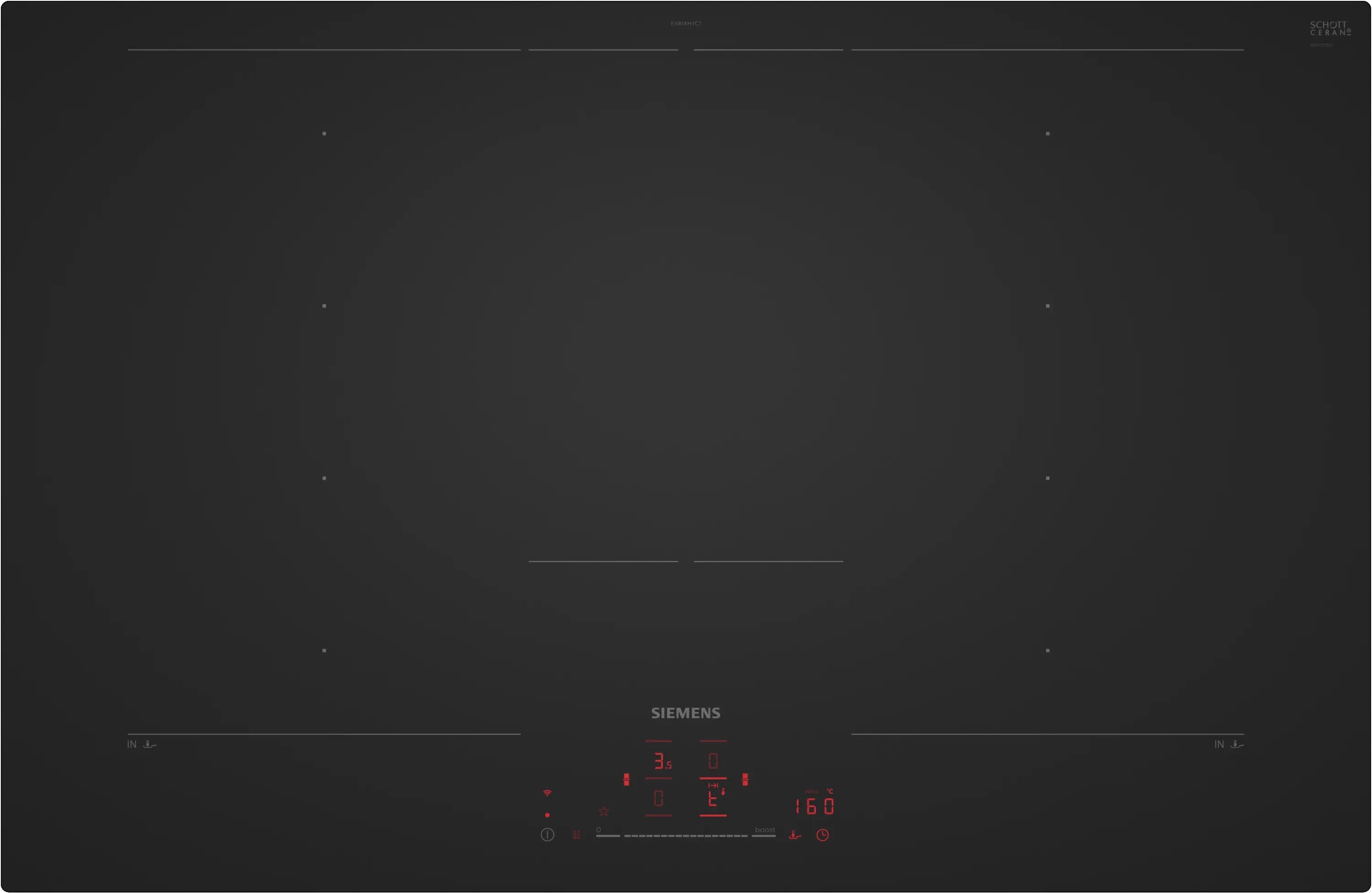Siemens iQ700 Induction hob 80 cm Matt black - EX81AHYC1E