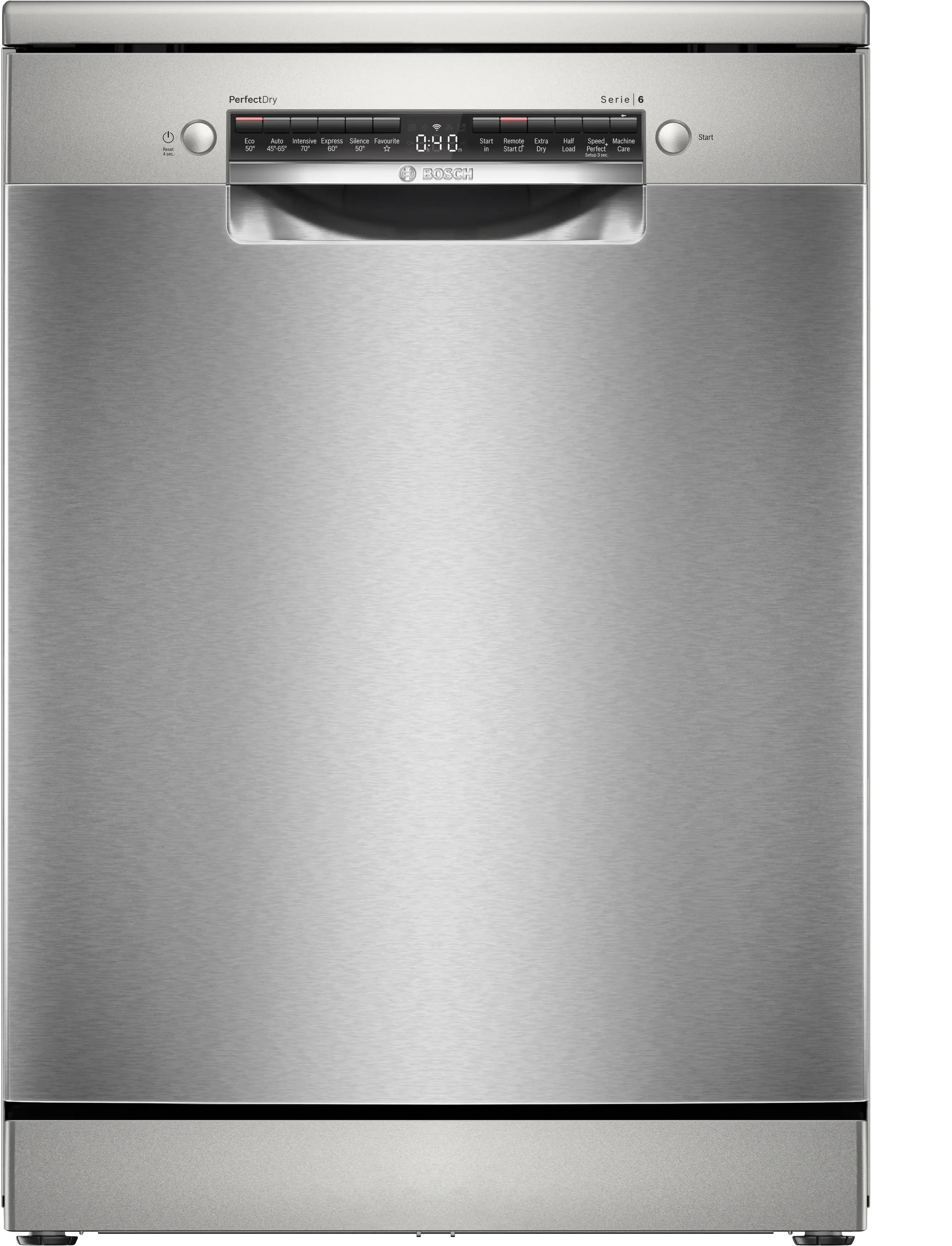 Bosch Series 6 Free-standing dishwasher 60 cm Brushed steel anti-fingerprint - SMS6ZCI10G